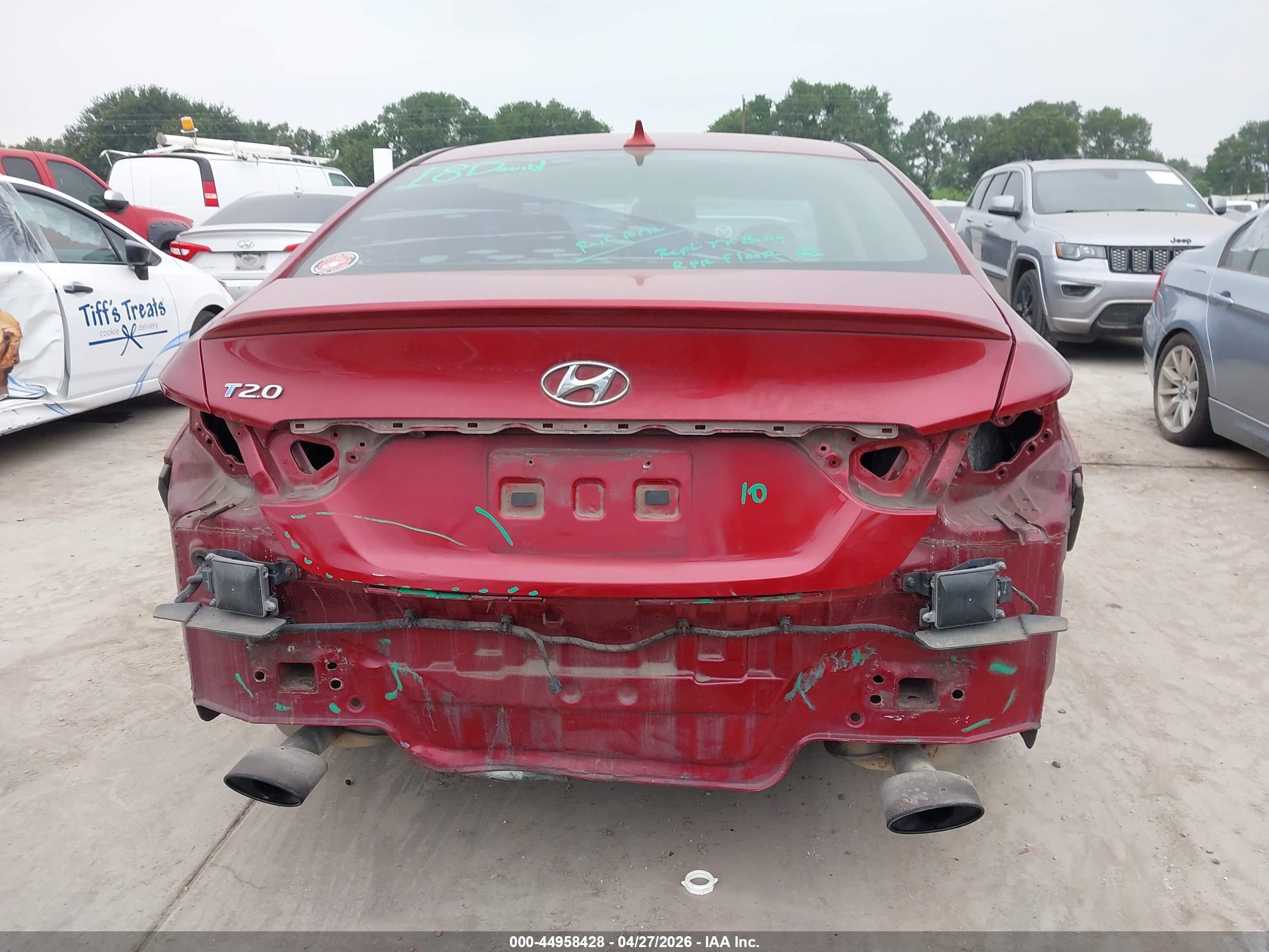 2014 Hyundai Sonata Limited 2.0t Red vin: 5NPEC4AB9EH831026