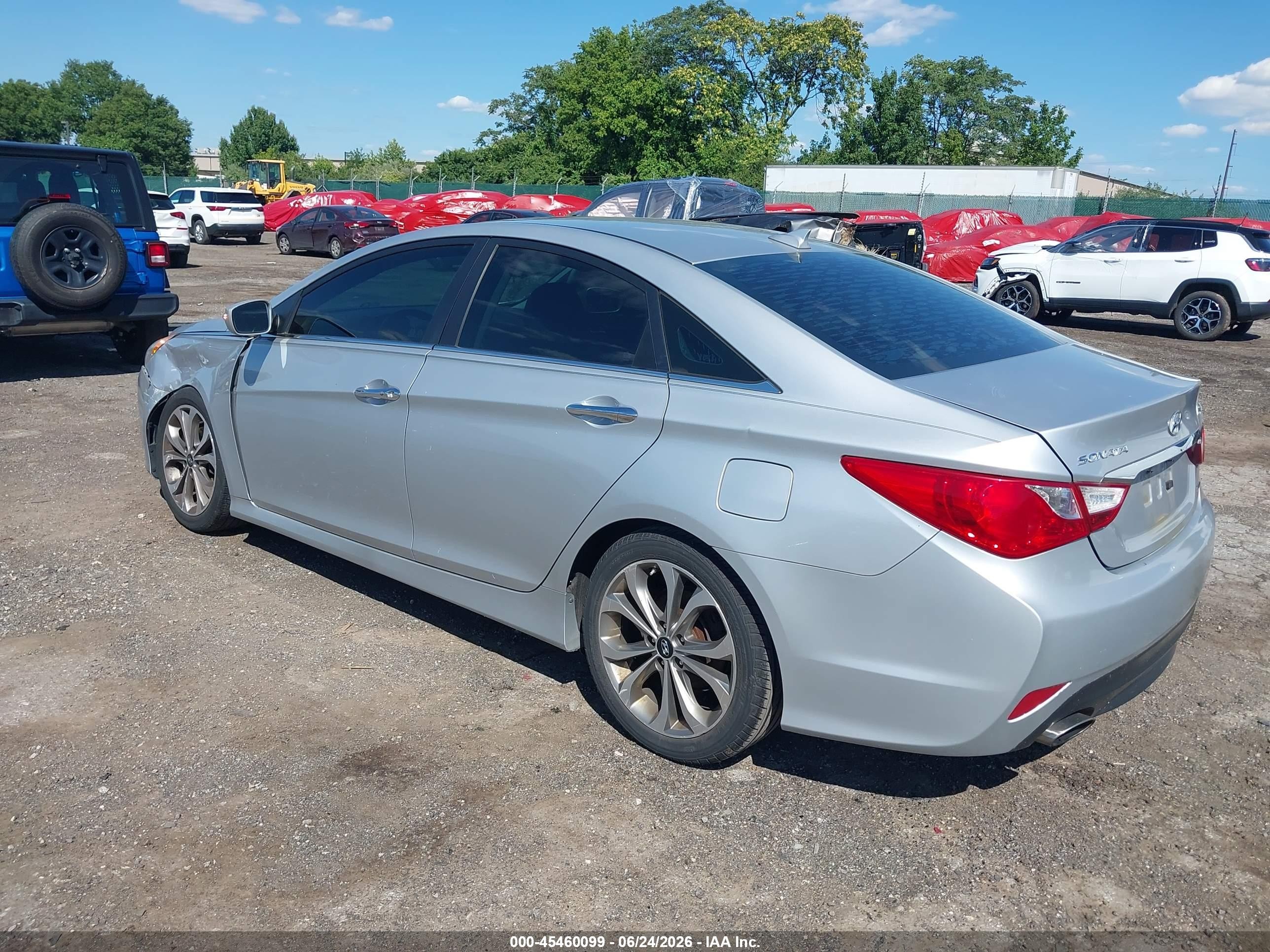 2014 Hyundai Sonata Limited 2.0t Silver vin: 5NPEC4AB9EH844584
