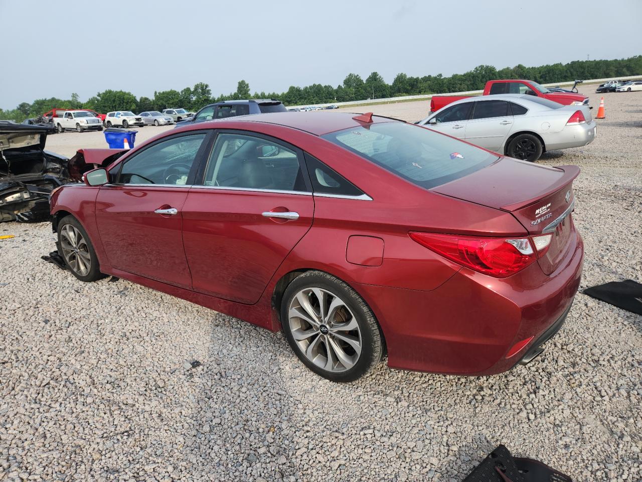 2014 Hyundai Sonata Se 2.0t Red vin: 5NPEC4AB9EH873485