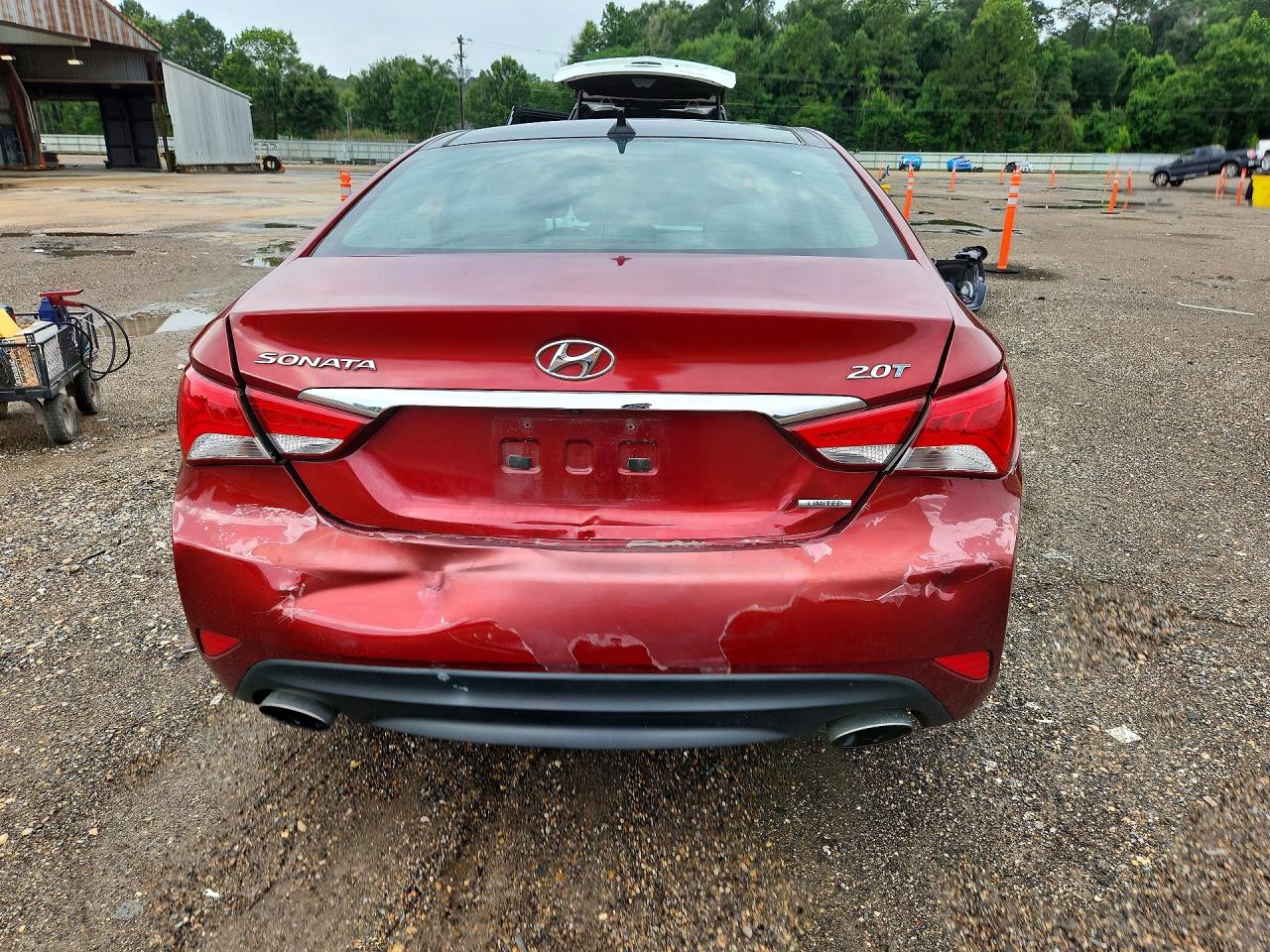 2014 Hyundai Sonata Limited 2.0t Maroon vin: 5NPEC4AB9EH891971