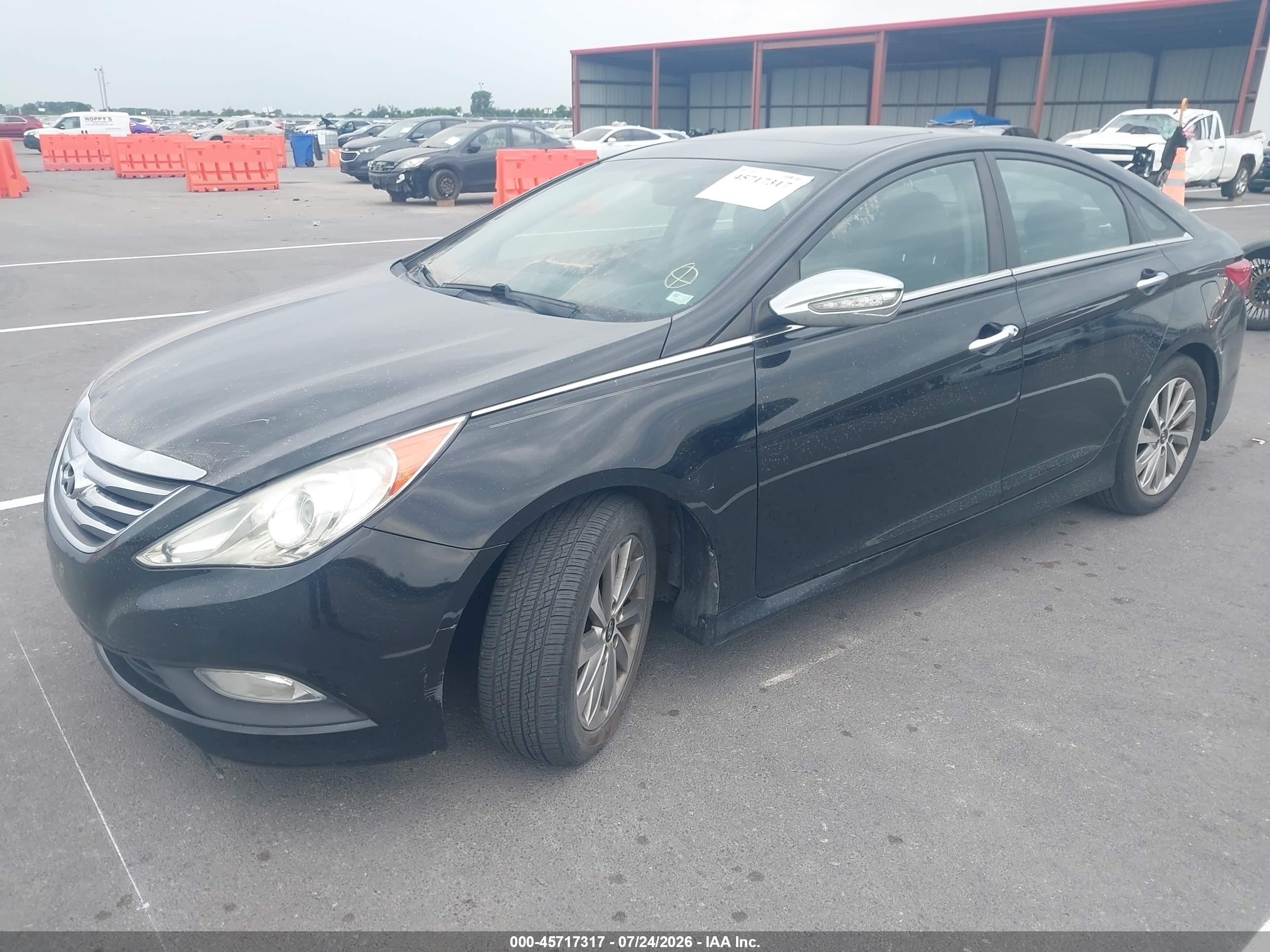 2014 Hyundai Sonata Limited 2.0t Black vin: 5NPEC4AB9EH944443