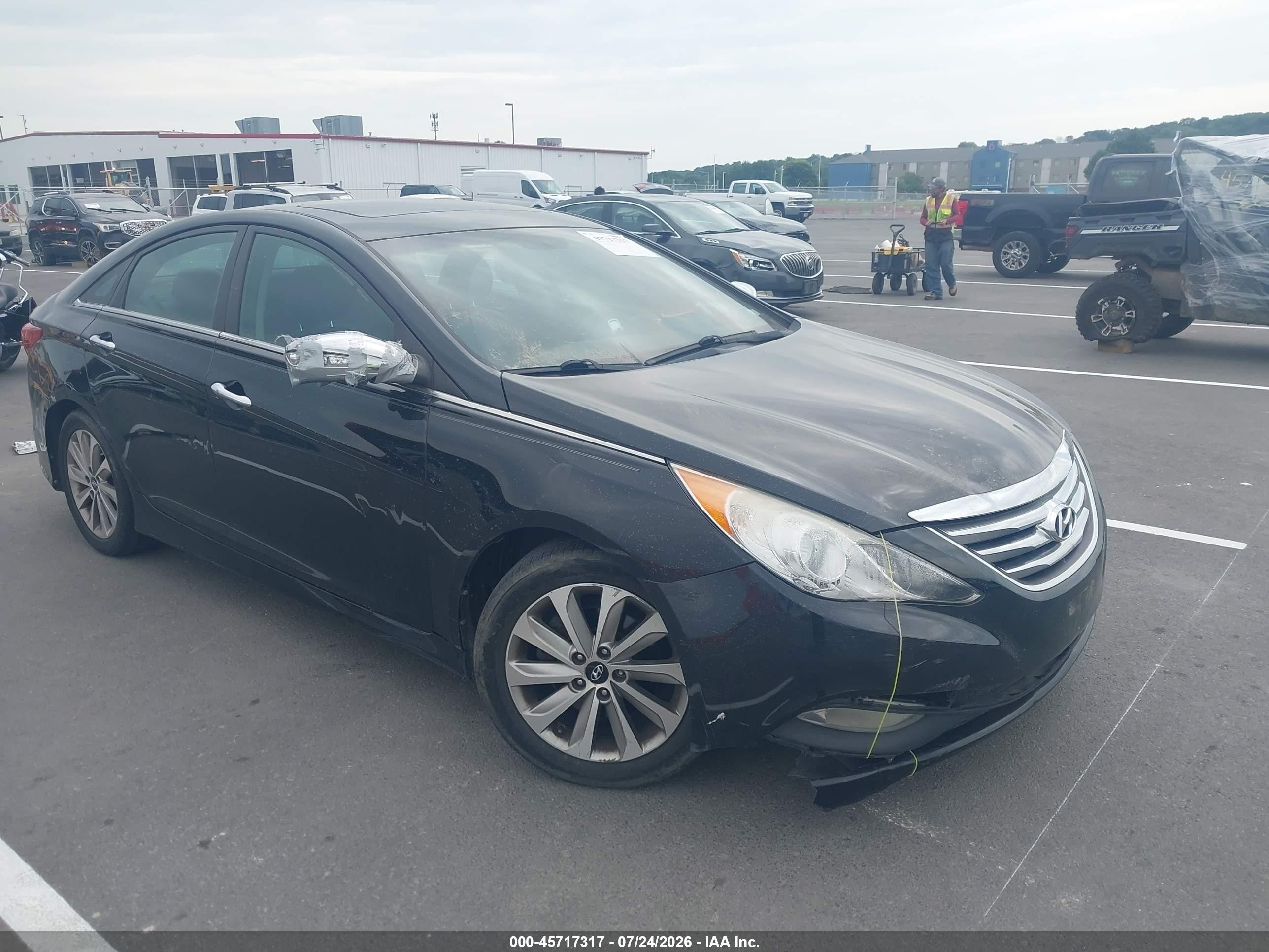 2014 Hyundai Sonata Limited 2.0t Black vin: 5NPEC4AB9EH944443