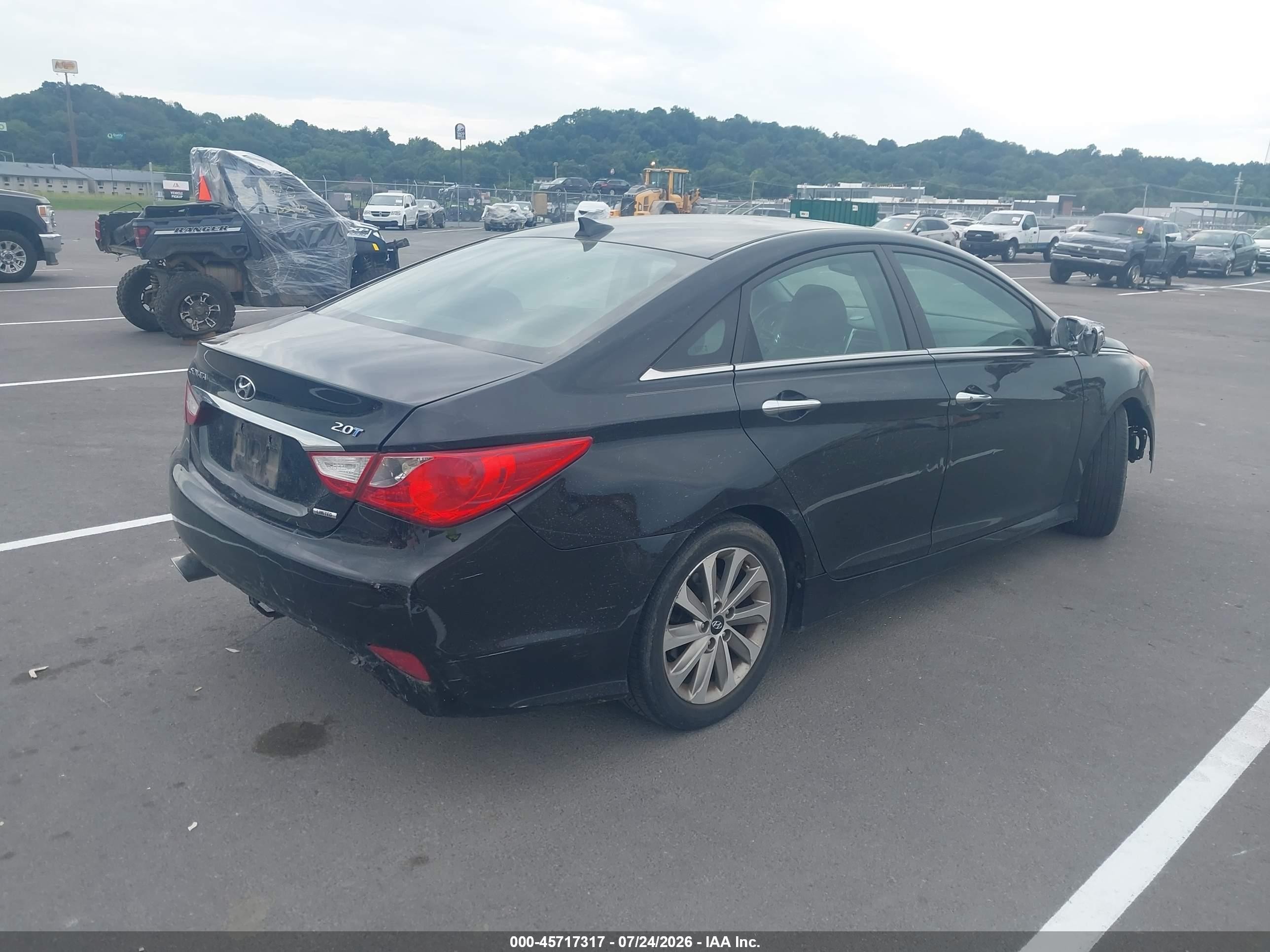 2014 Hyundai Sonata Limited 2.0t Black vin: 5NPEC4AB9EH944443