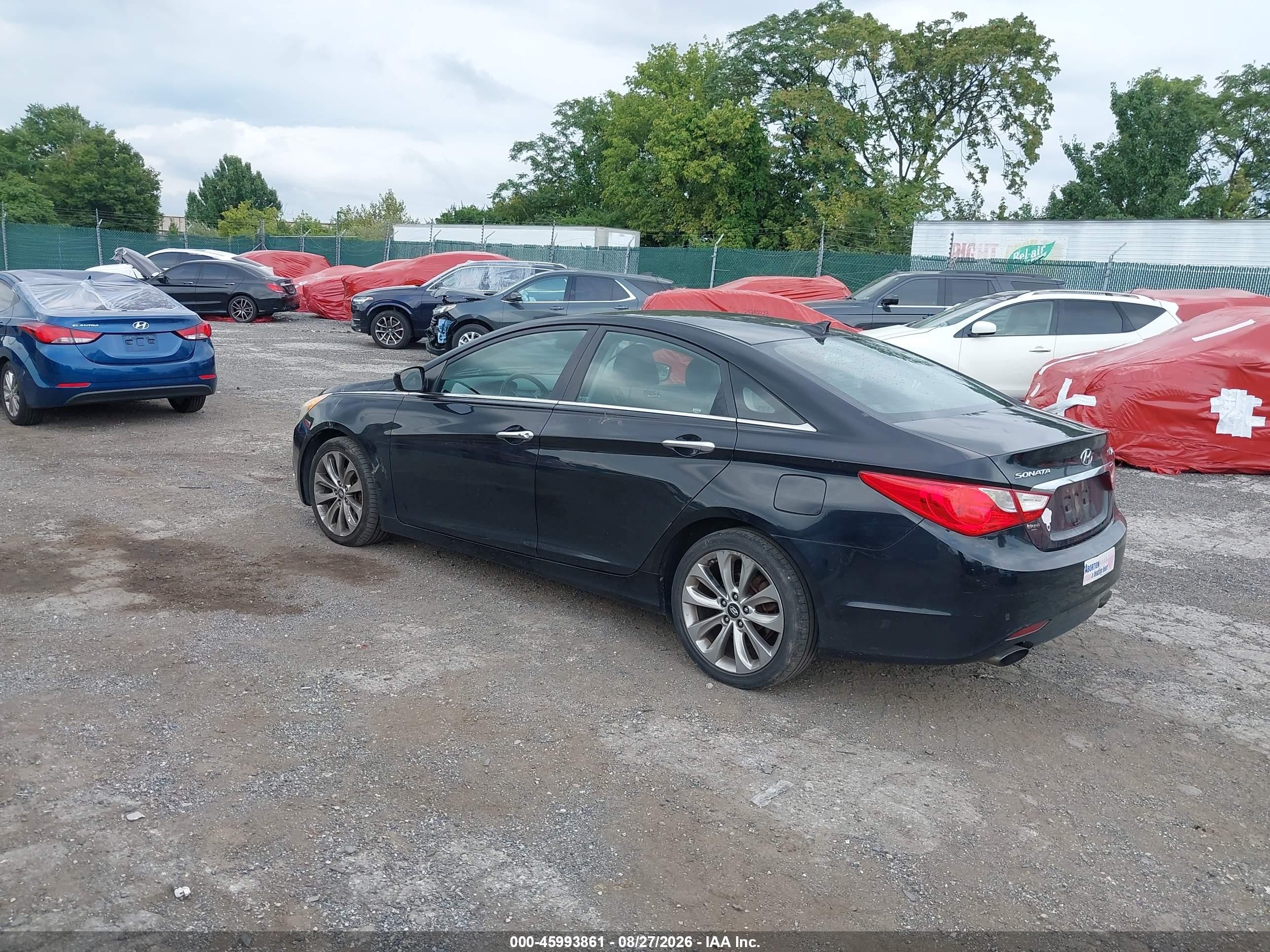 2012 Hyundai Sonata Se 2.0t Black vin: 5NPEC4ABXCH445163