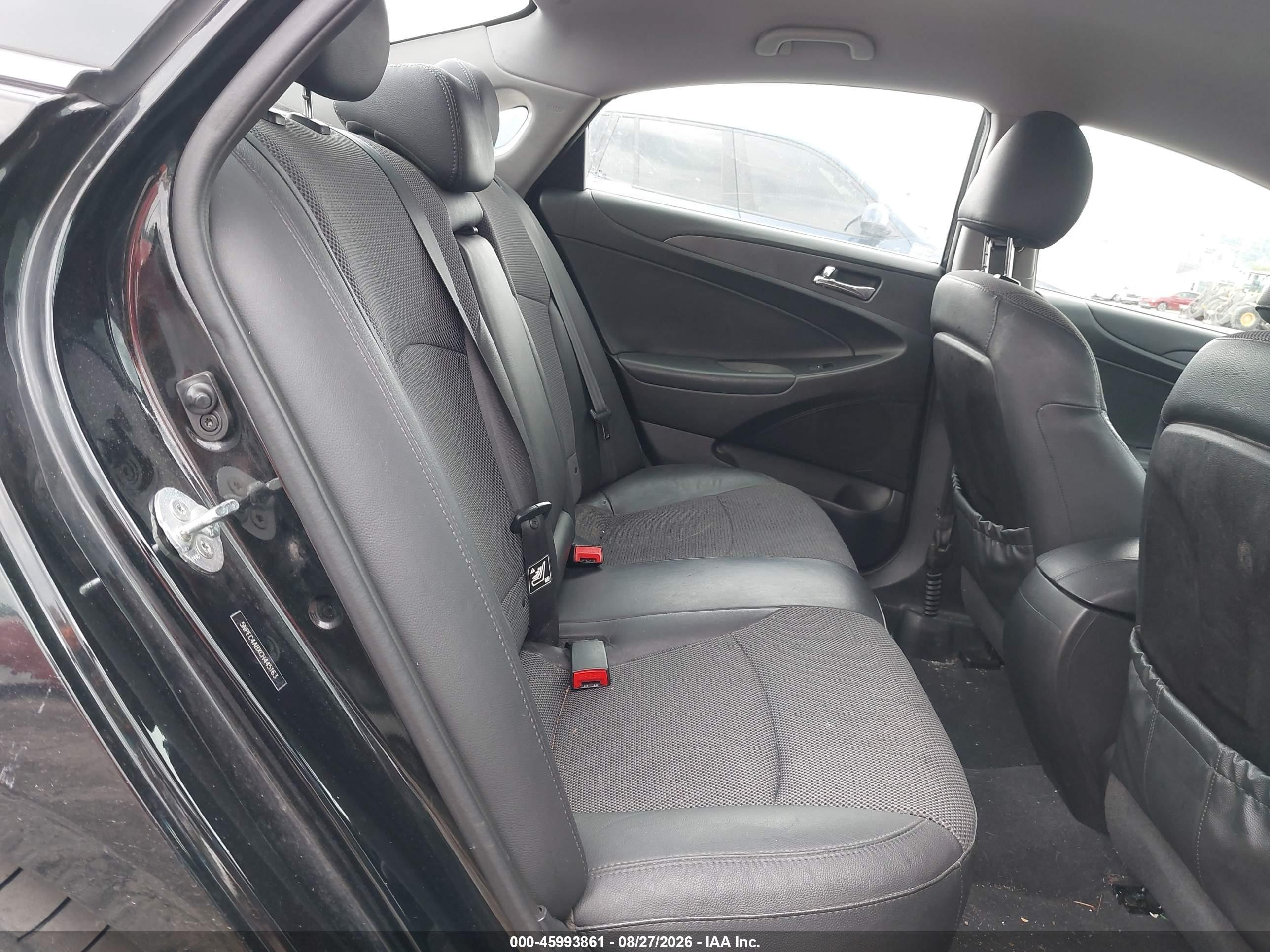 2012 Hyundai Sonata Se 2.0t Black vin: 5NPEC4ABXCH445163