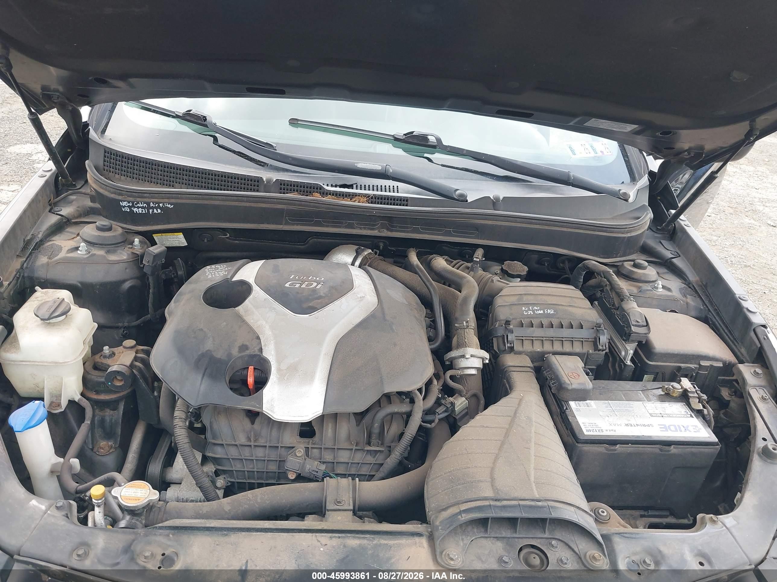 2012 Hyundai Sonata Se 2.0t Black vin: 5NPEC4ABXCH445163