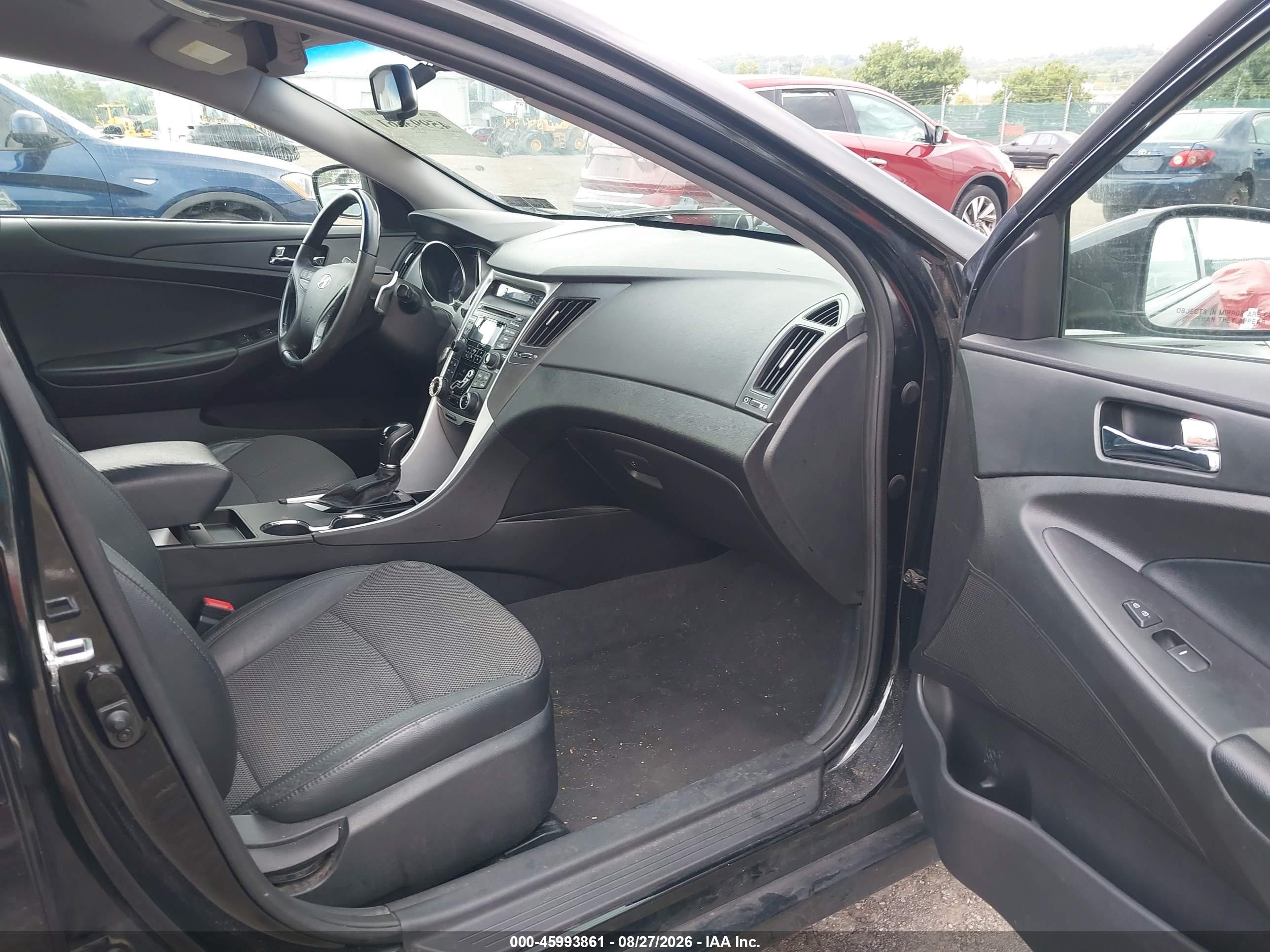 2012 Hyundai Sonata Se 2.0t Black vin: 5NPEC4ABXCH445163
