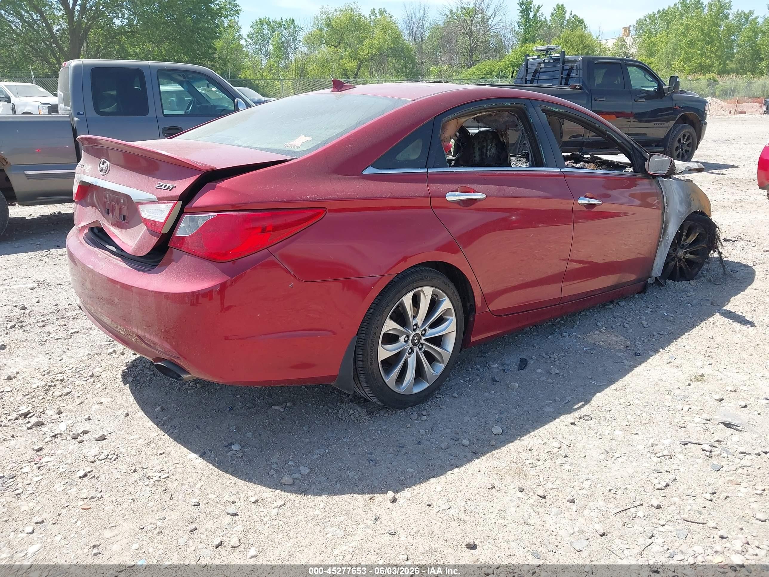 2012 Hyundai Sonata Se 2.0t Red vin: 5NPEC4ABXCH498008