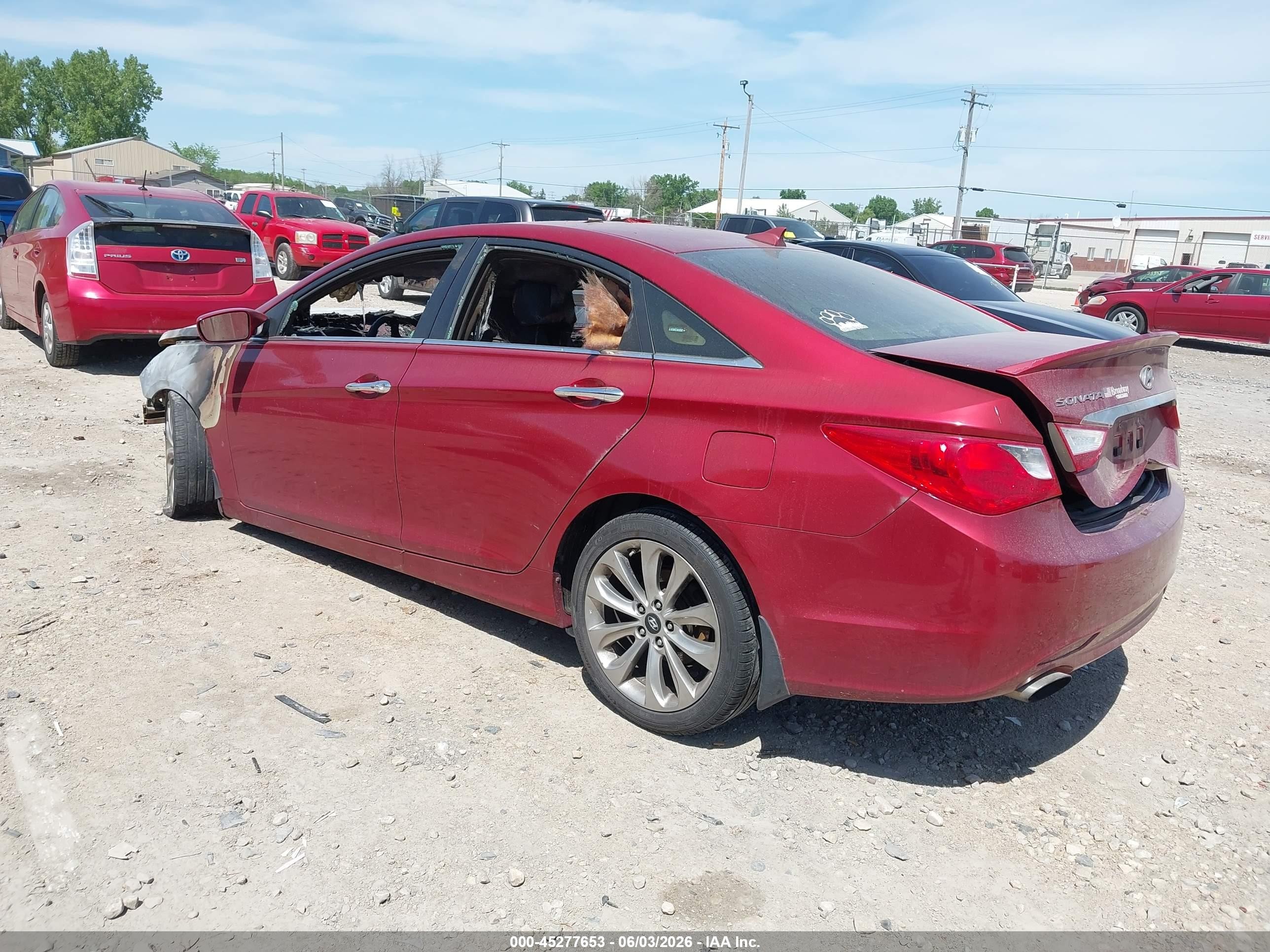 2012 Hyundai Sonata Se 2.0t Red vin: 5NPEC4ABXCH498008
