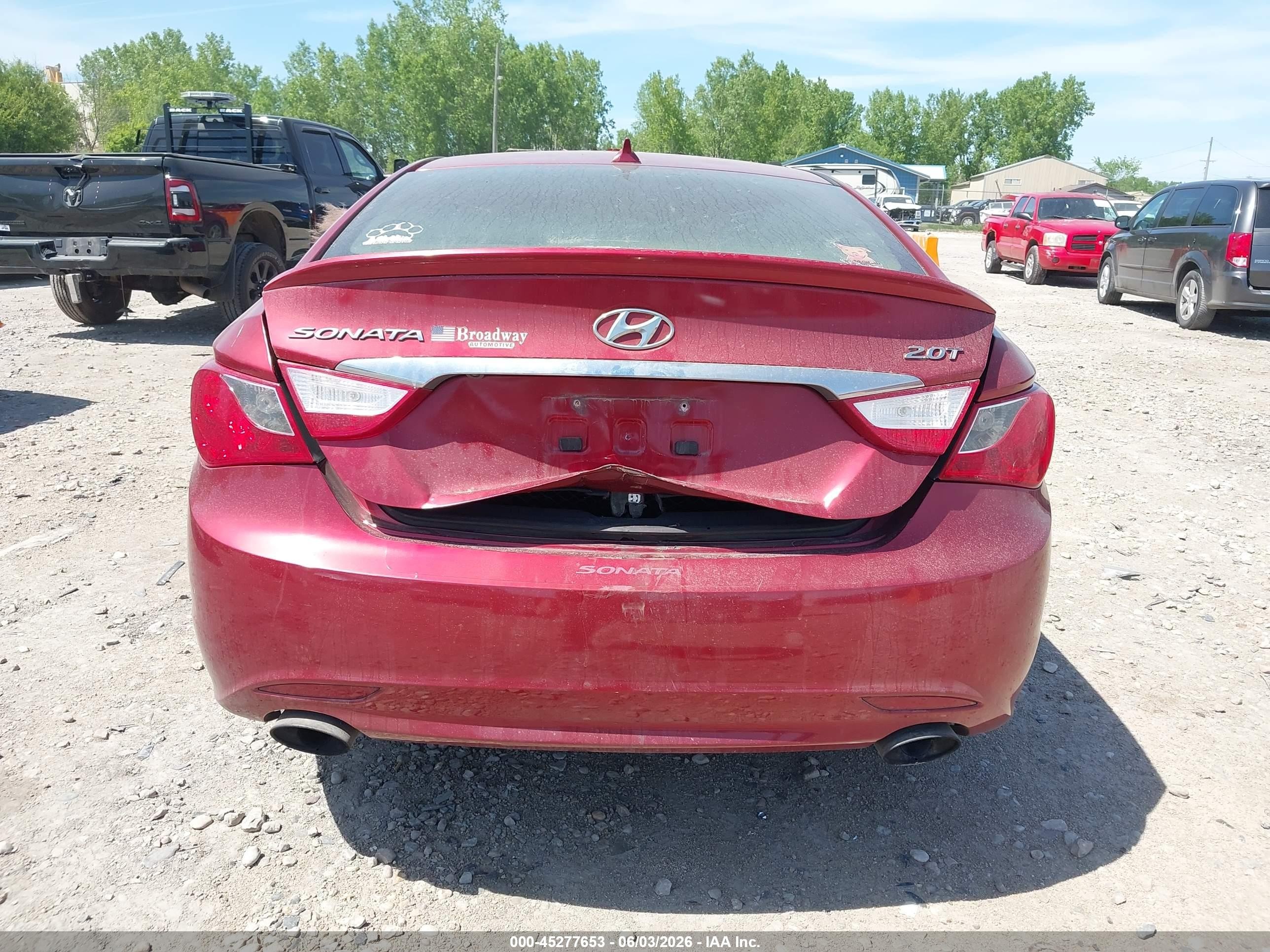 2012 Hyundai Sonata Se 2.0t Red vin: 5NPEC4ABXCH498008