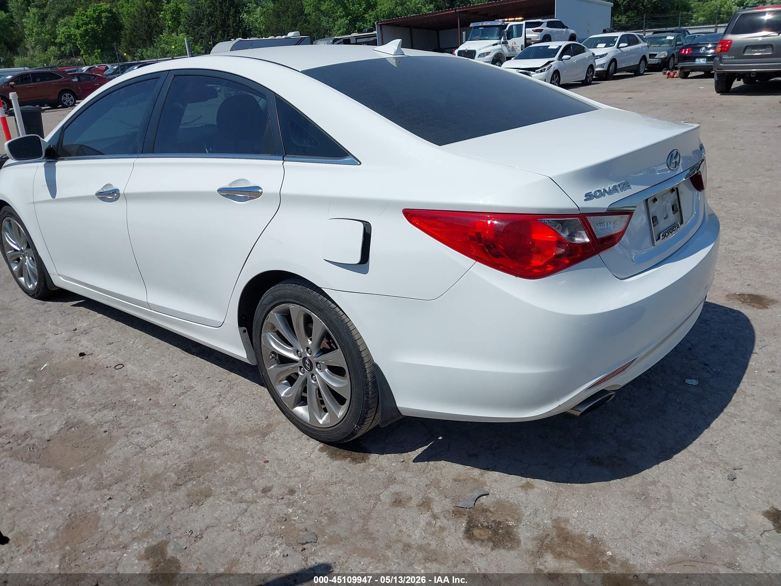 2013 Hyundai Sonata Se 2.0t White vin: 5NPEC4ABXDH529291