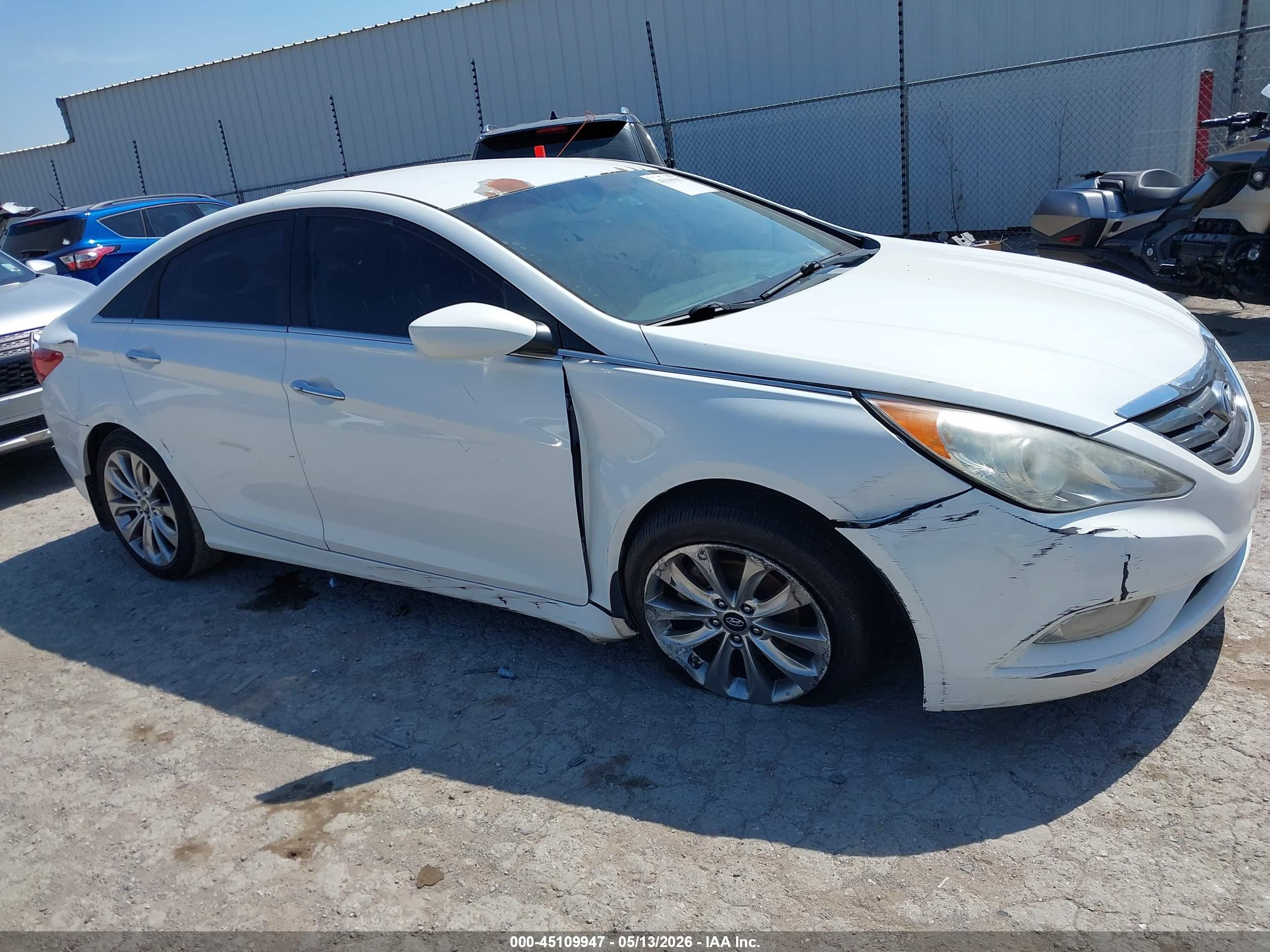 2013 Hyundai Sonata Se 2.0t White vin: 5NPEC4ABXDH529291
