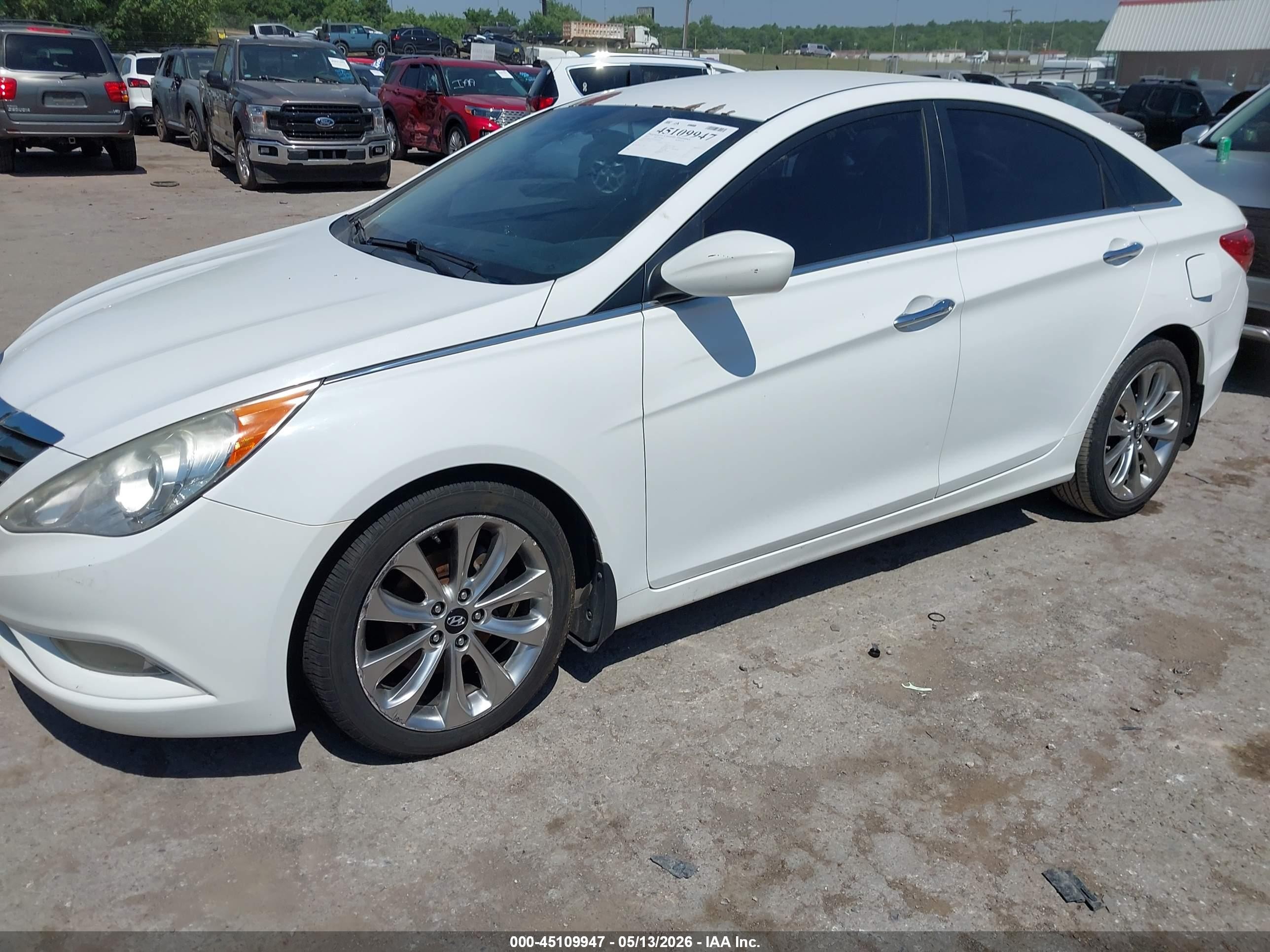2013 Hyundai Sonata Se 2.0t White vin: 5NPEC4ABXDH529291
