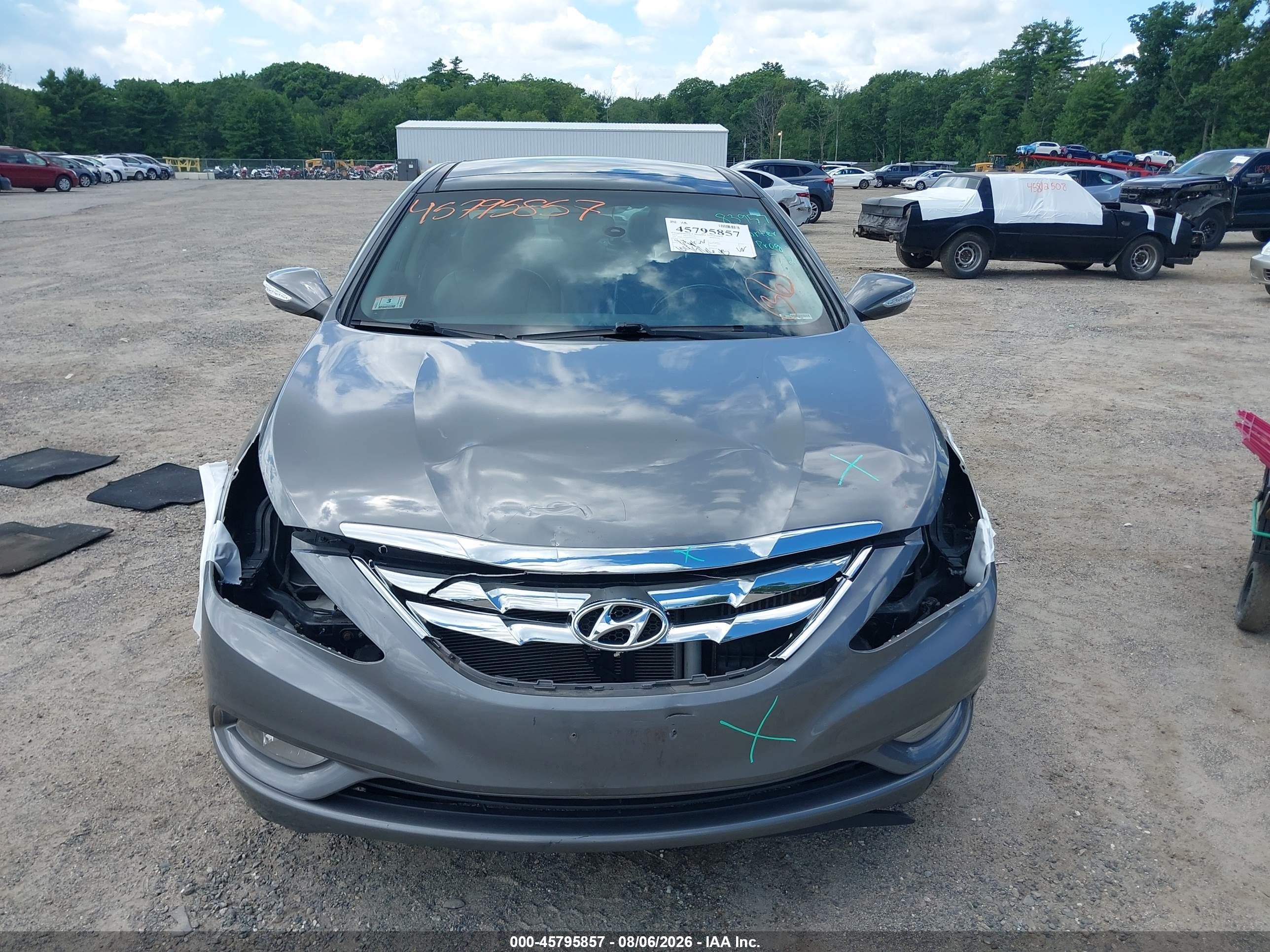 2013 Hyundai Sonata Limited 2.0t Gray vin: 5NPEC4ABXDH559309
