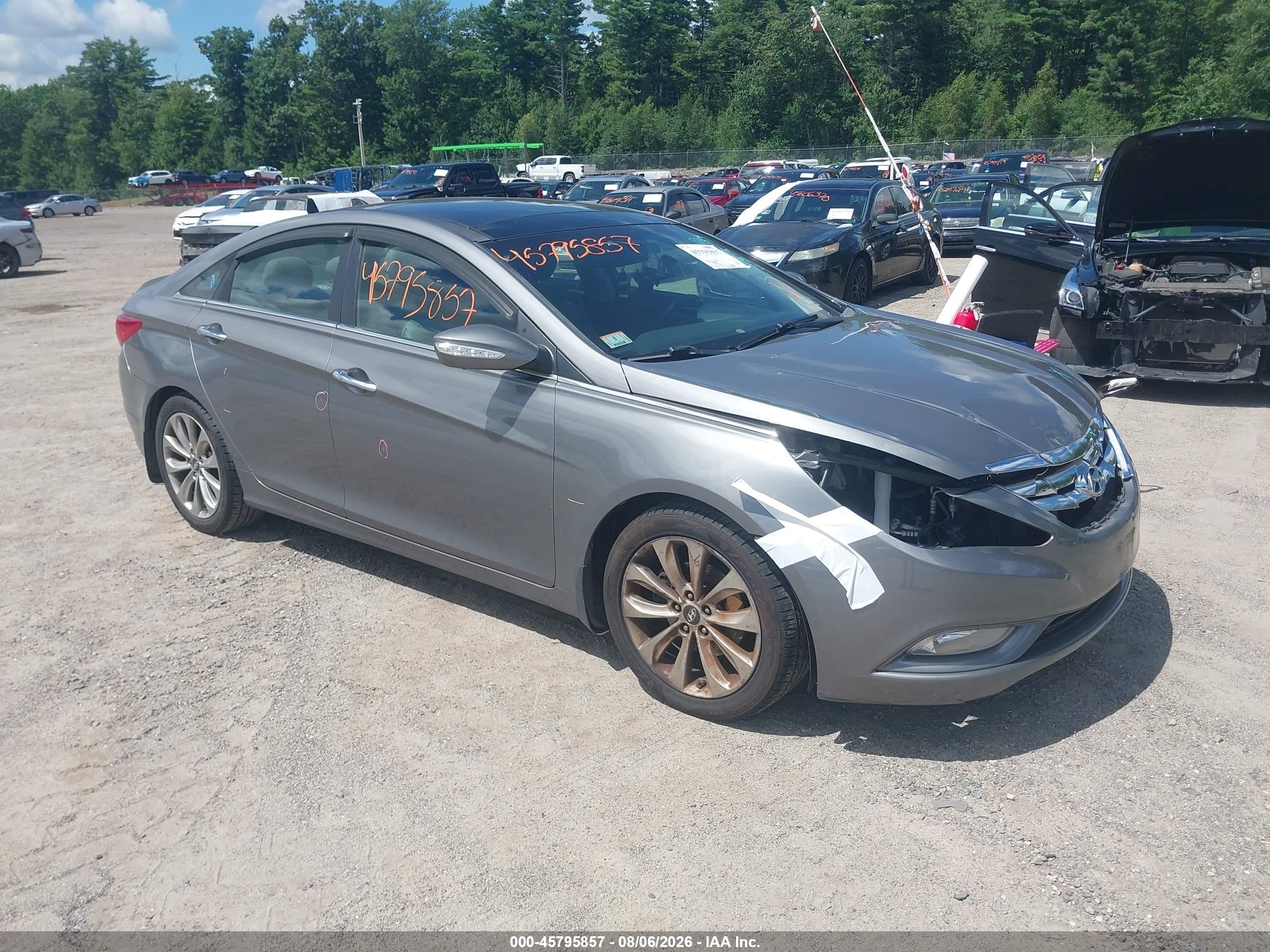 2013 Hyundai Sonata Limited 2.0t Серый vin: 5NPEC4ABXDH559309