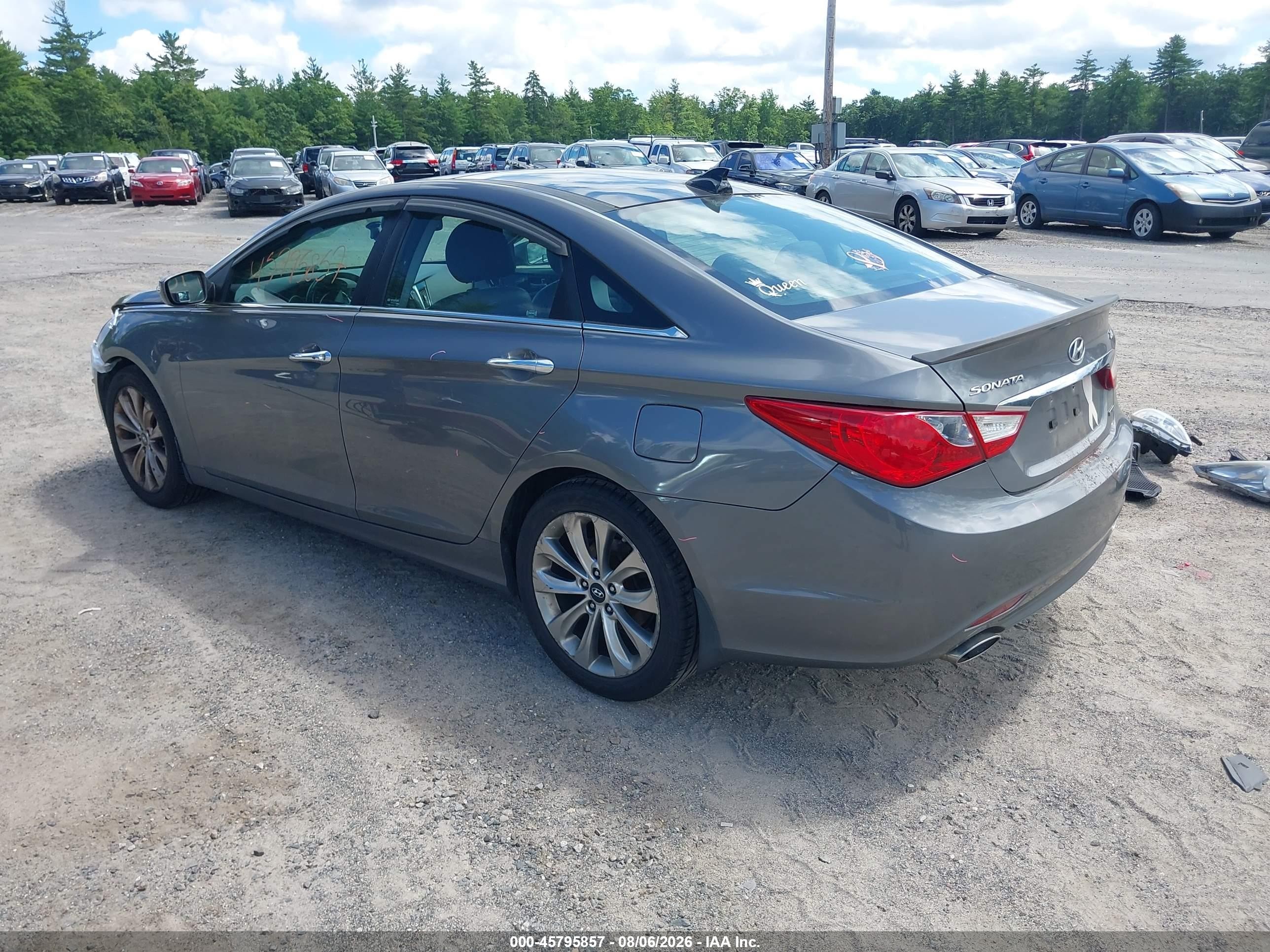 2013 Hyundai Sonata Limited 2.0t Gray vin: 5NPEC4ABXDH559309