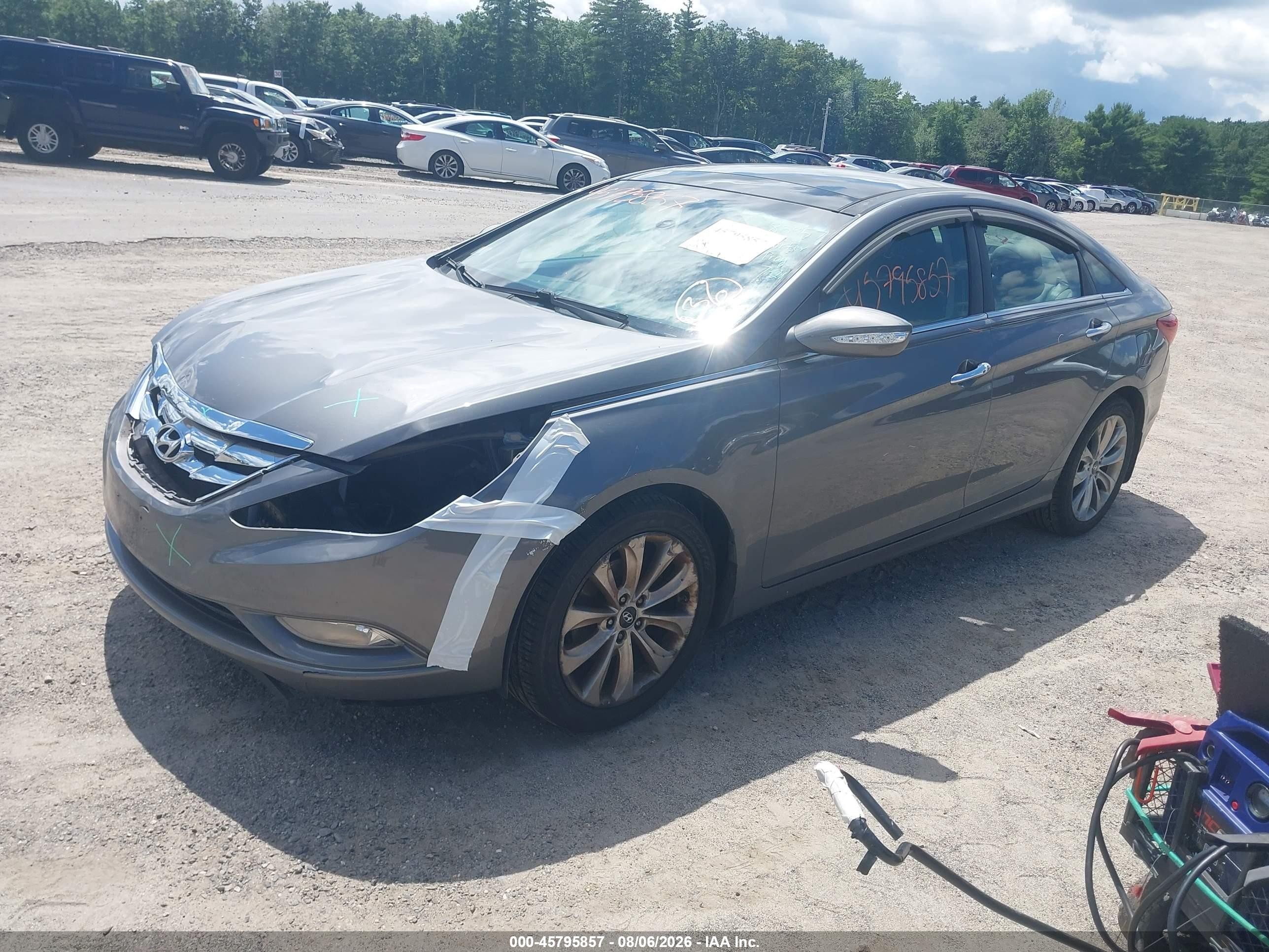 2013 Hyundai Sonata Limited 2.0t Gray vin: 5NPEC4ABXDH559309
