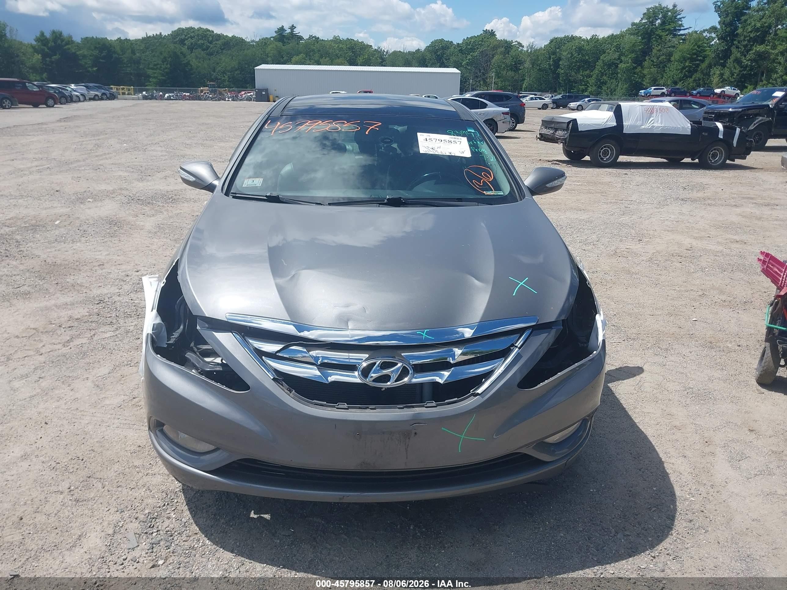 2013 Hyundai Sonata Limited 2.0t Gray vin: 5NPEC4ABXDH559309