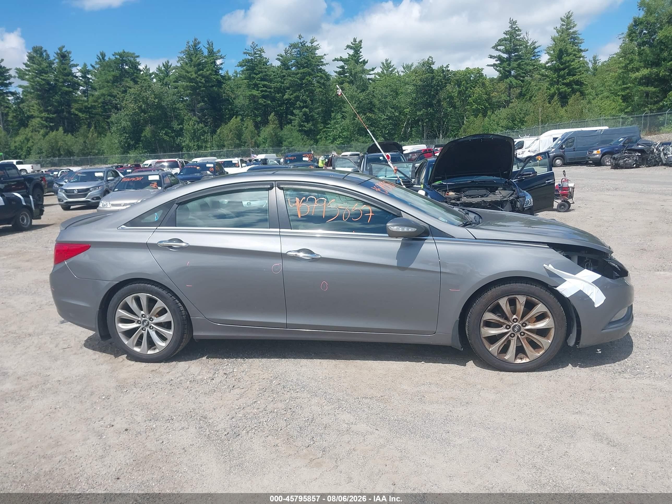 2013 Hyundai Sonata Limited 2.0t Gray vin: 5NPEC4ABXDH559309
