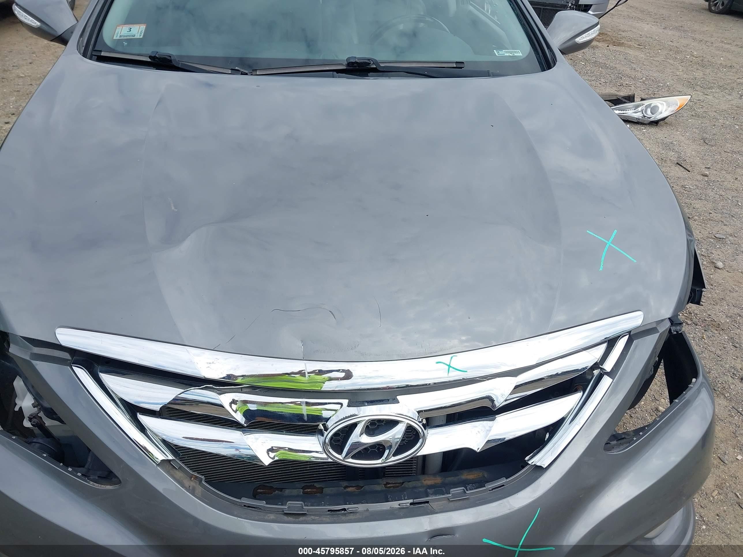 2013 Hyundai Sonata Limited 2.0t Gray vin: 5NPEC4ABXDH559309