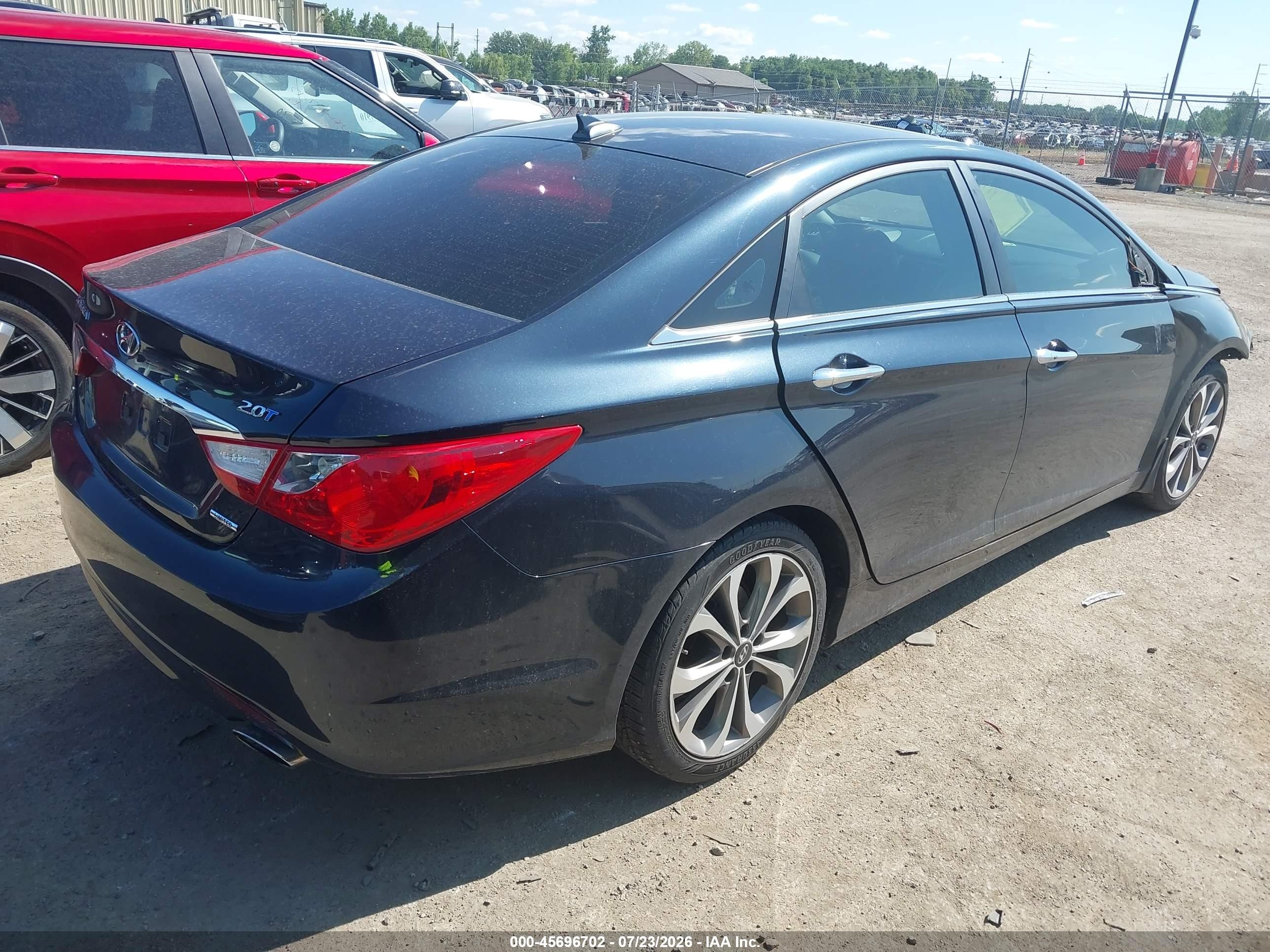 2013 Hyundai Sonata Limited 2.0t Navy vin: 5NPEC4ABXDH581231