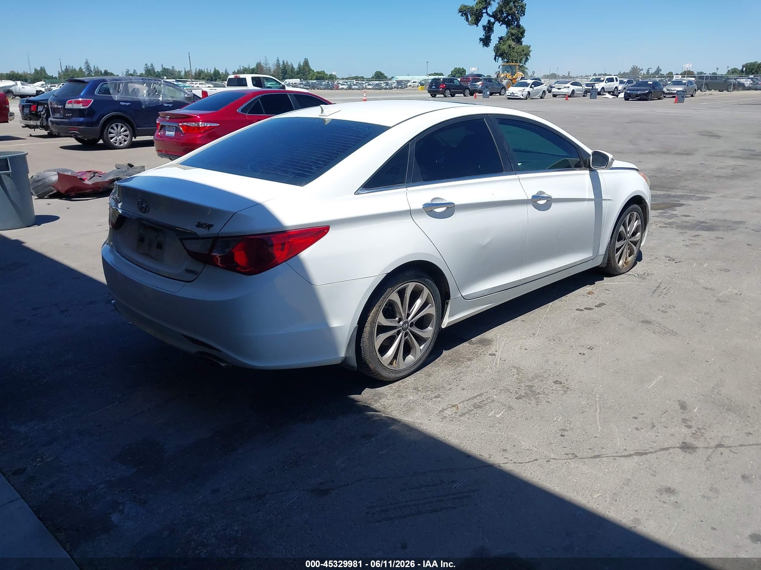 2013 Hyundai Sonata Limited 2.0t White vin: 5NPEC4ABXDH623039