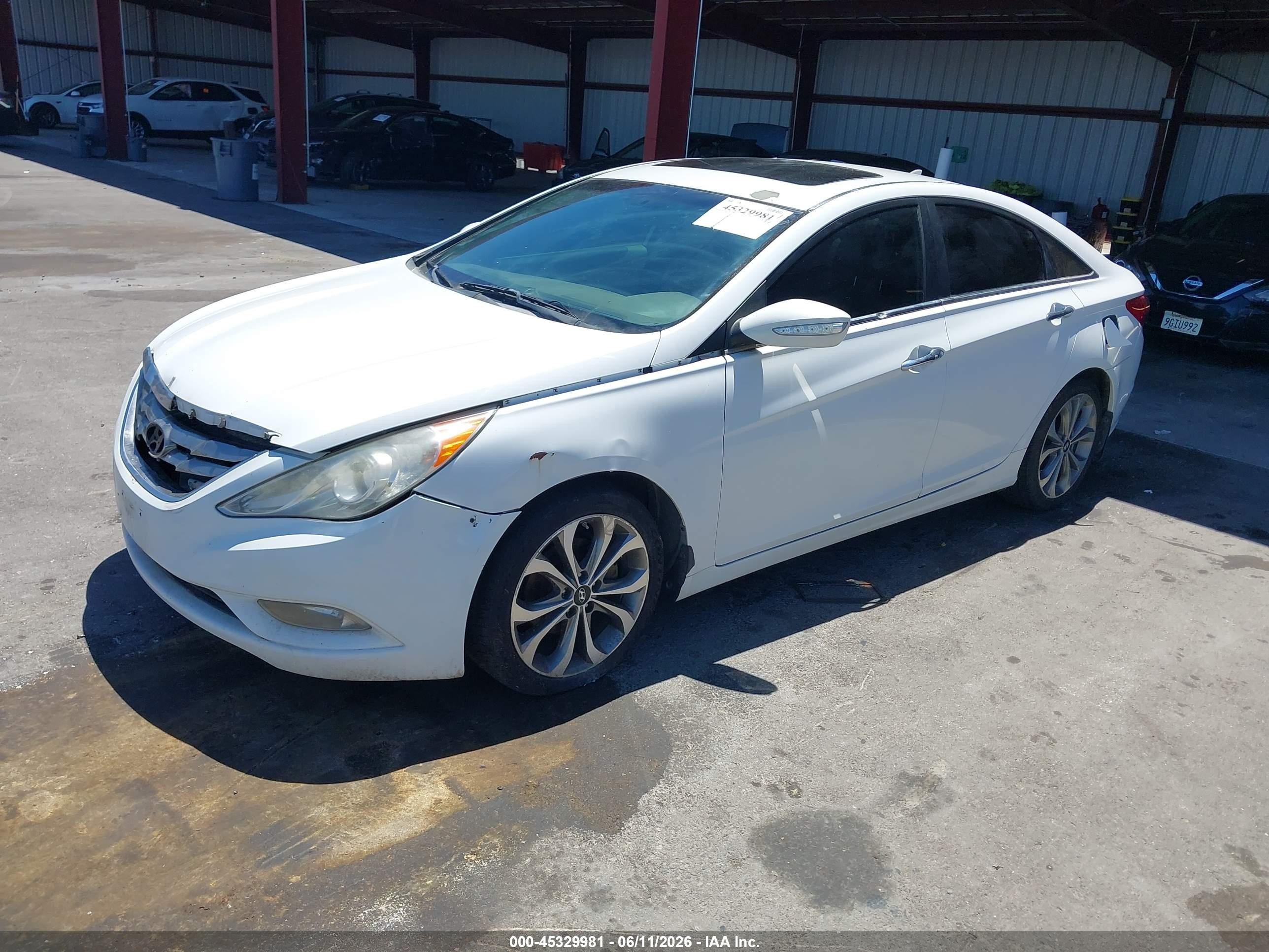 2013 Hyundai Sonata Limited 2.0t White vin: 5NPEC4ABXDH623039