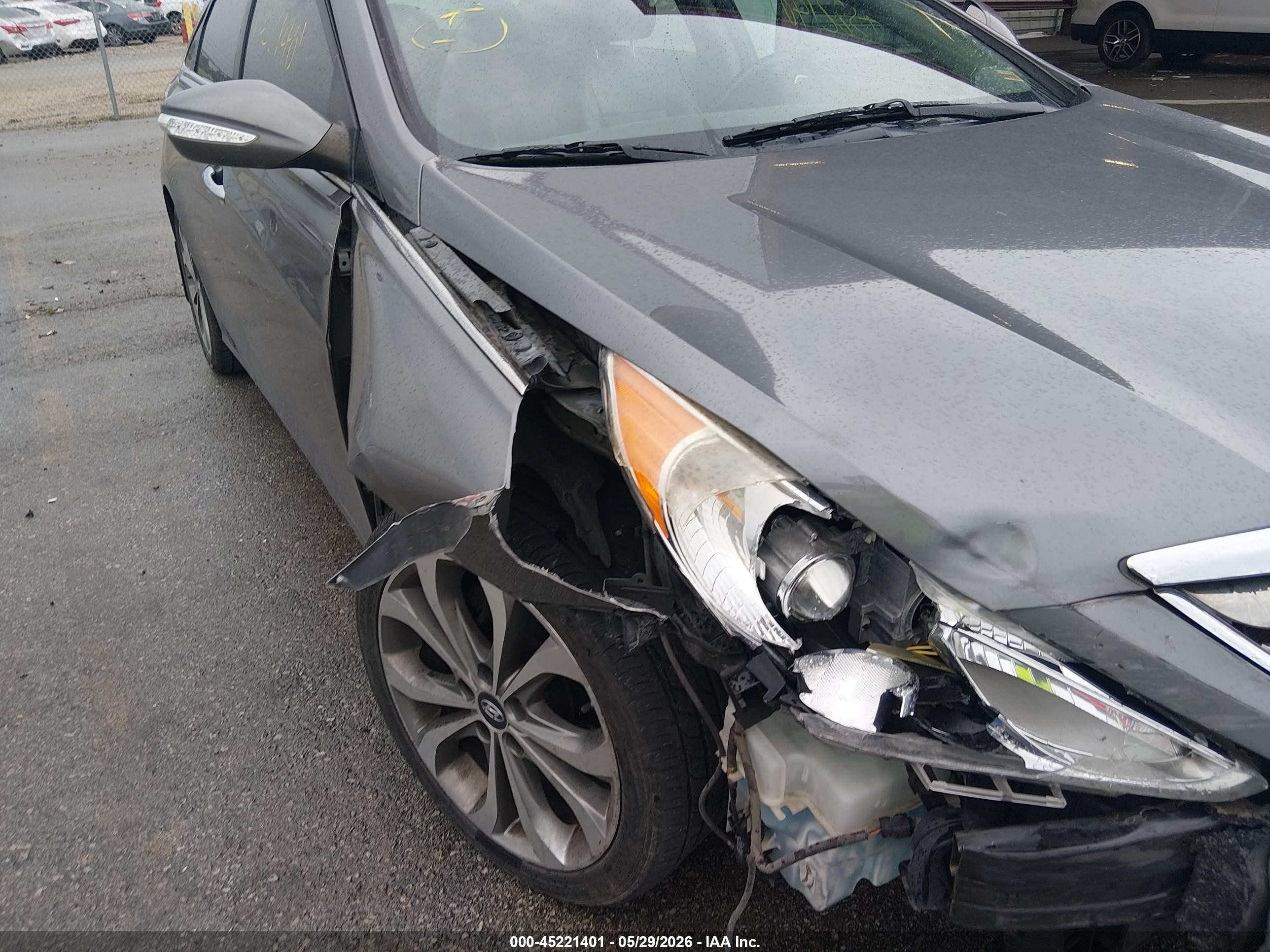 2013 Hyundai Sonata Limited 2.0t Серый vin: 5NPEC4ABXDH647504