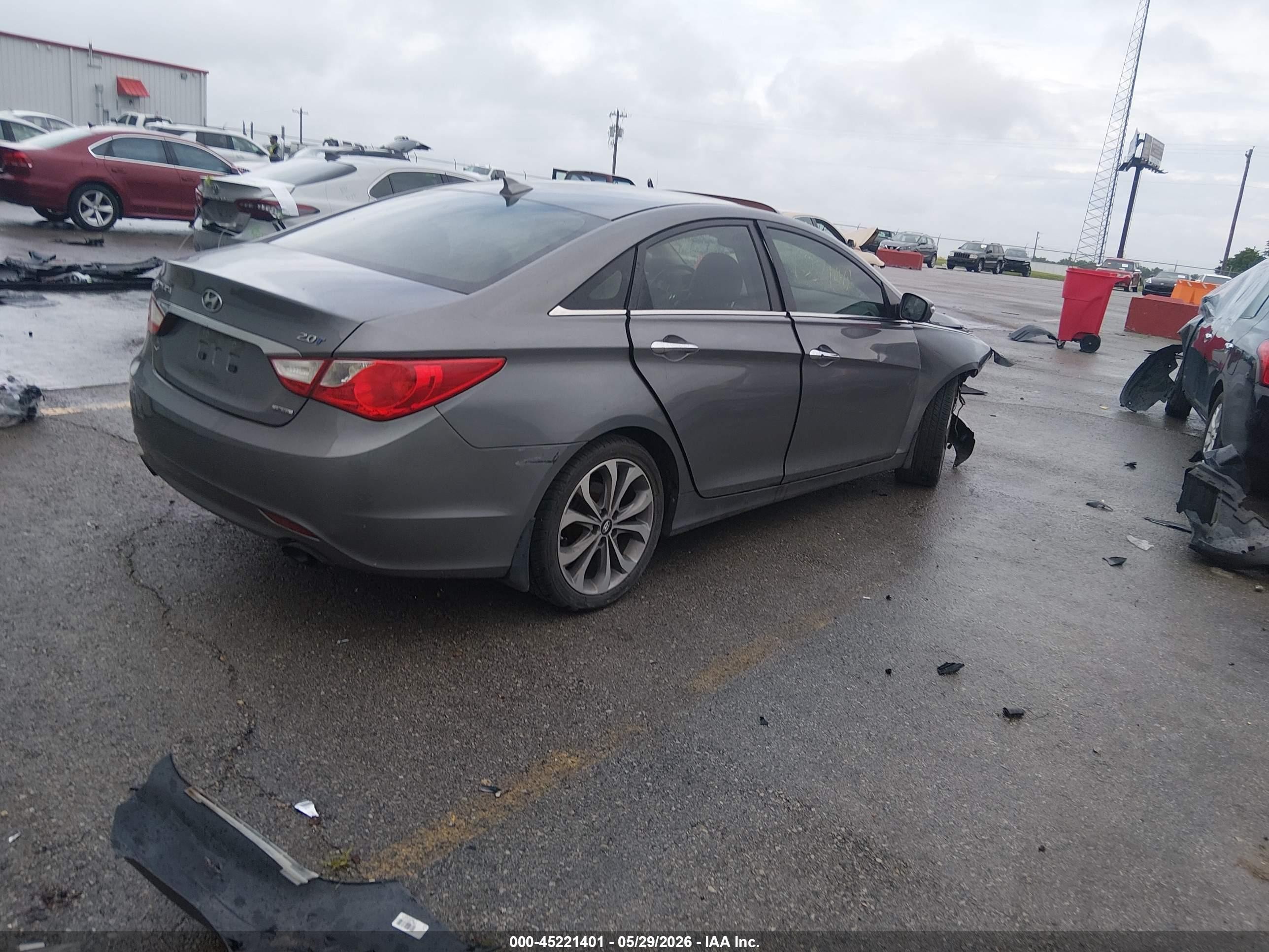 2013 Hyundai Sonata Limited 2.0t Серый vin: 5NPEC4ABXDH647504