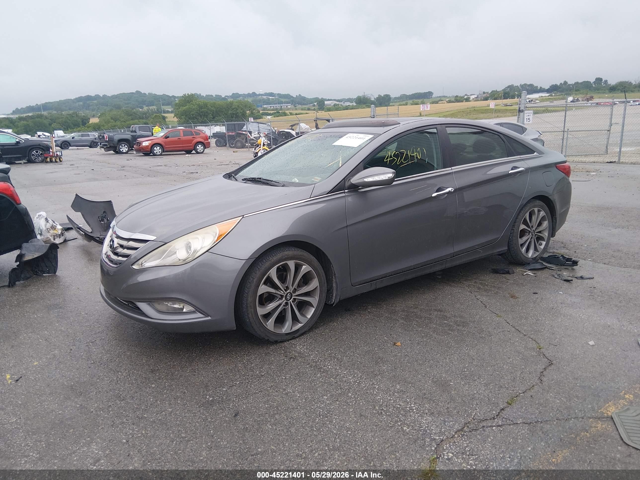 2013 Hyundai Sonata Limited 2.0t Серый vin: 5NPEC4ABXDH647504
