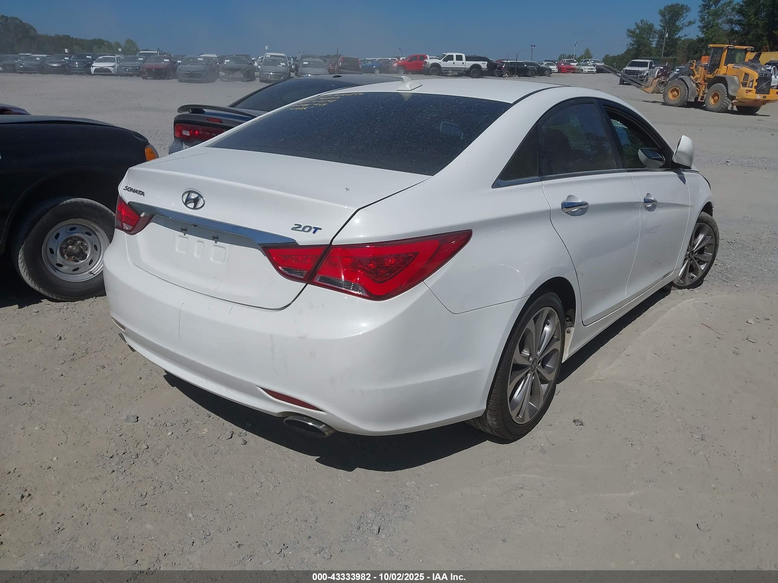 2013 Hyundai Sonata Se 2.0t White vin: 5NPEC4ABXDH656848