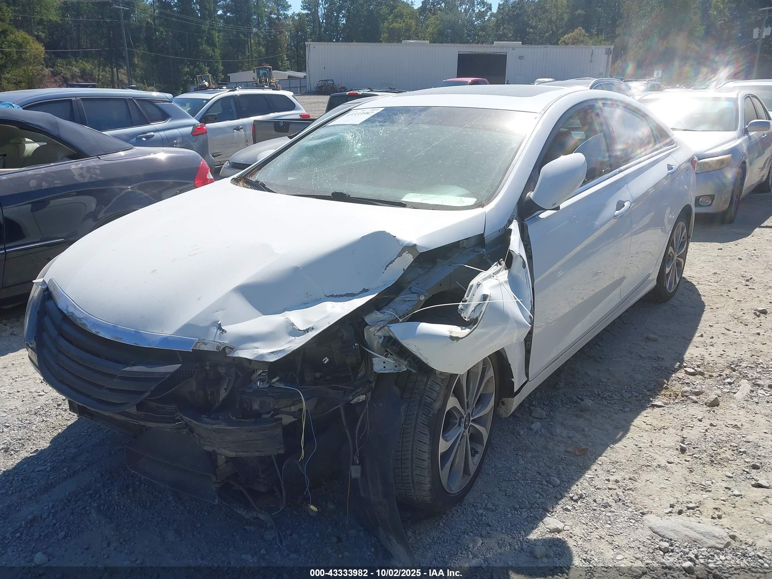 2013 Hyundai Sonata Se 2.0t White vin: 5NPEC4ABXDH656848
