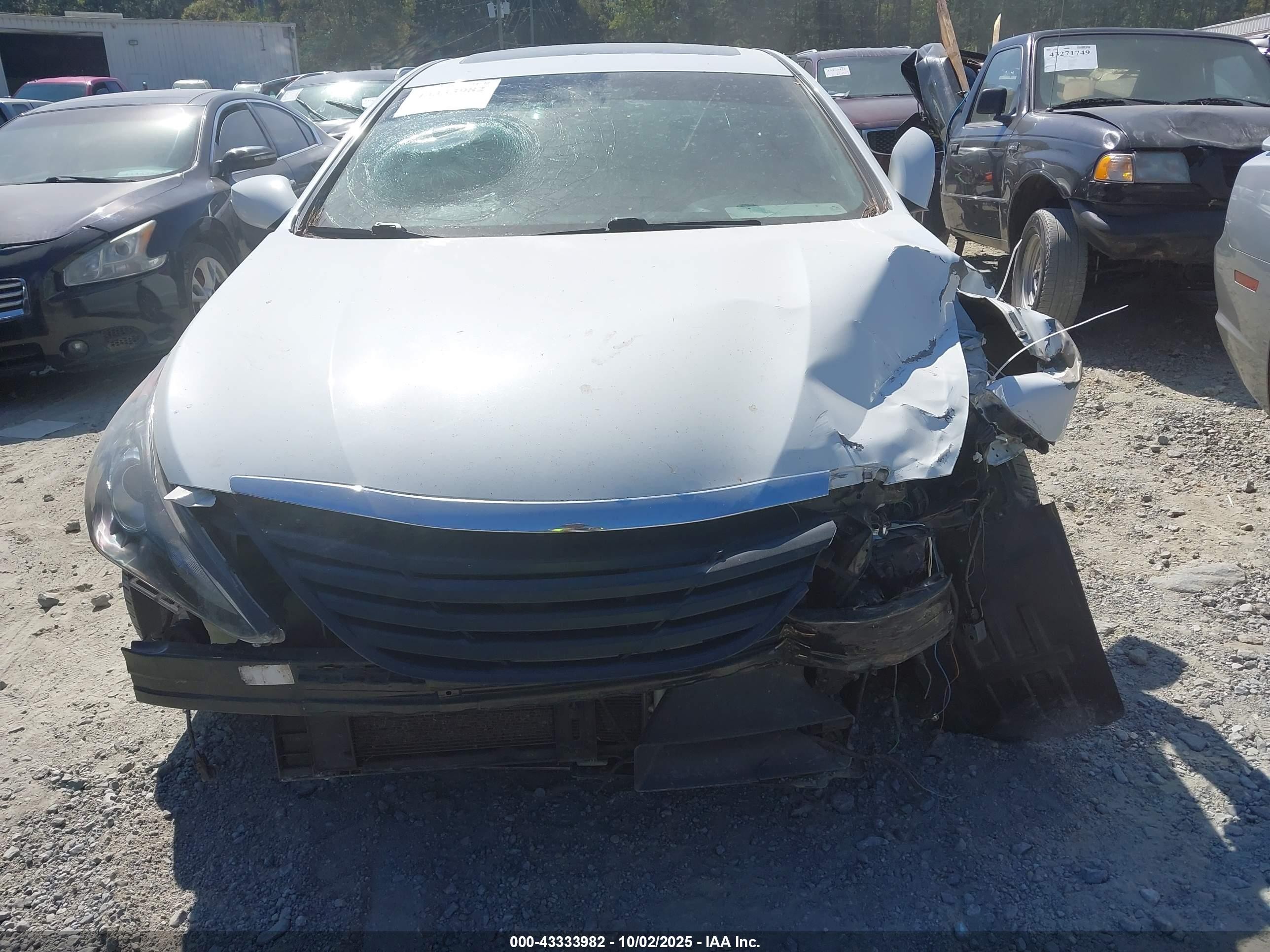 2013 Hyundai Sonata Se 2.0t White vin: 5NPEC4ABXDH656848