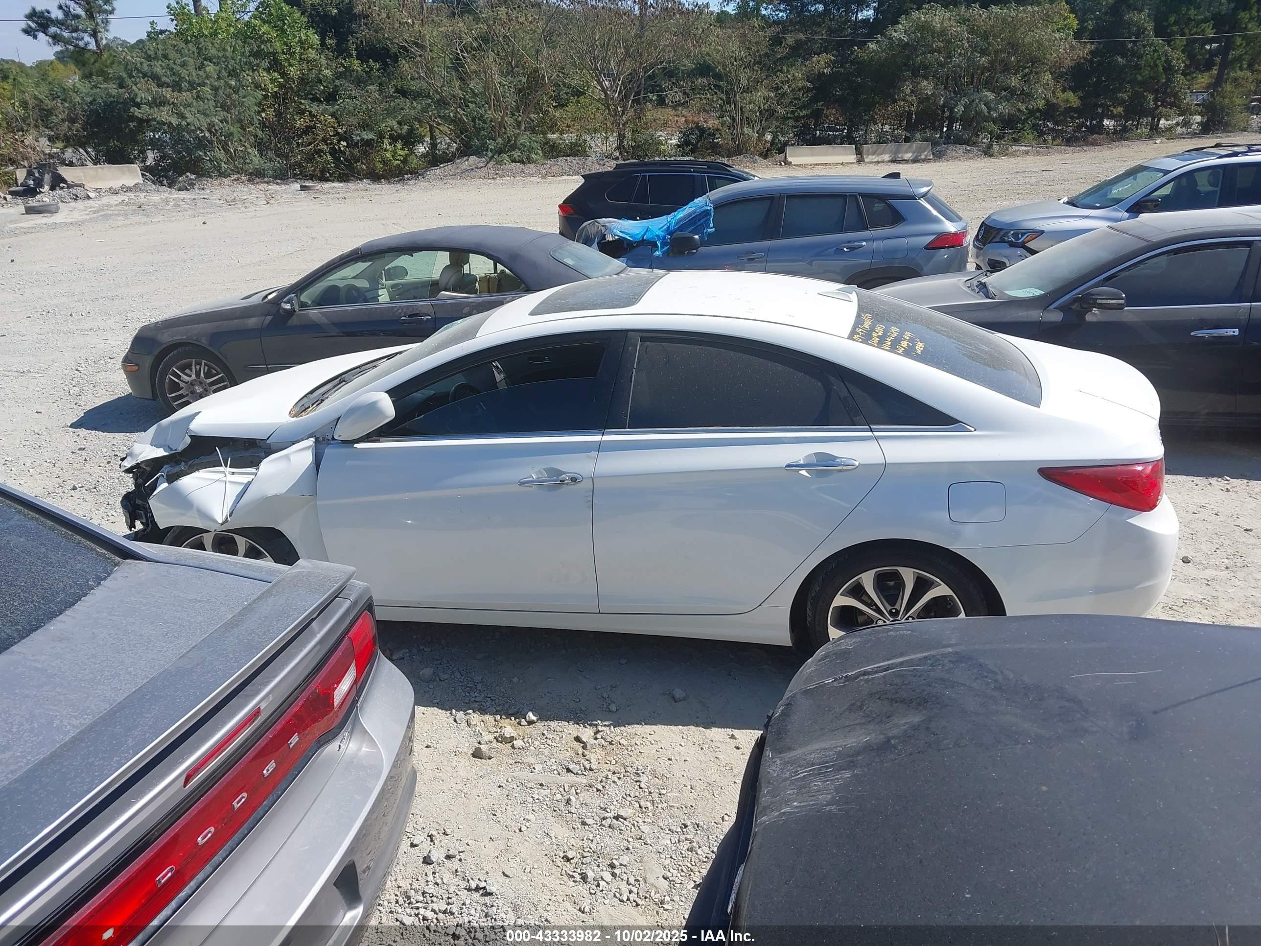 2013 Hyundai Sonata Se 2.0t White vin: 5NPEC4ABXDH656848