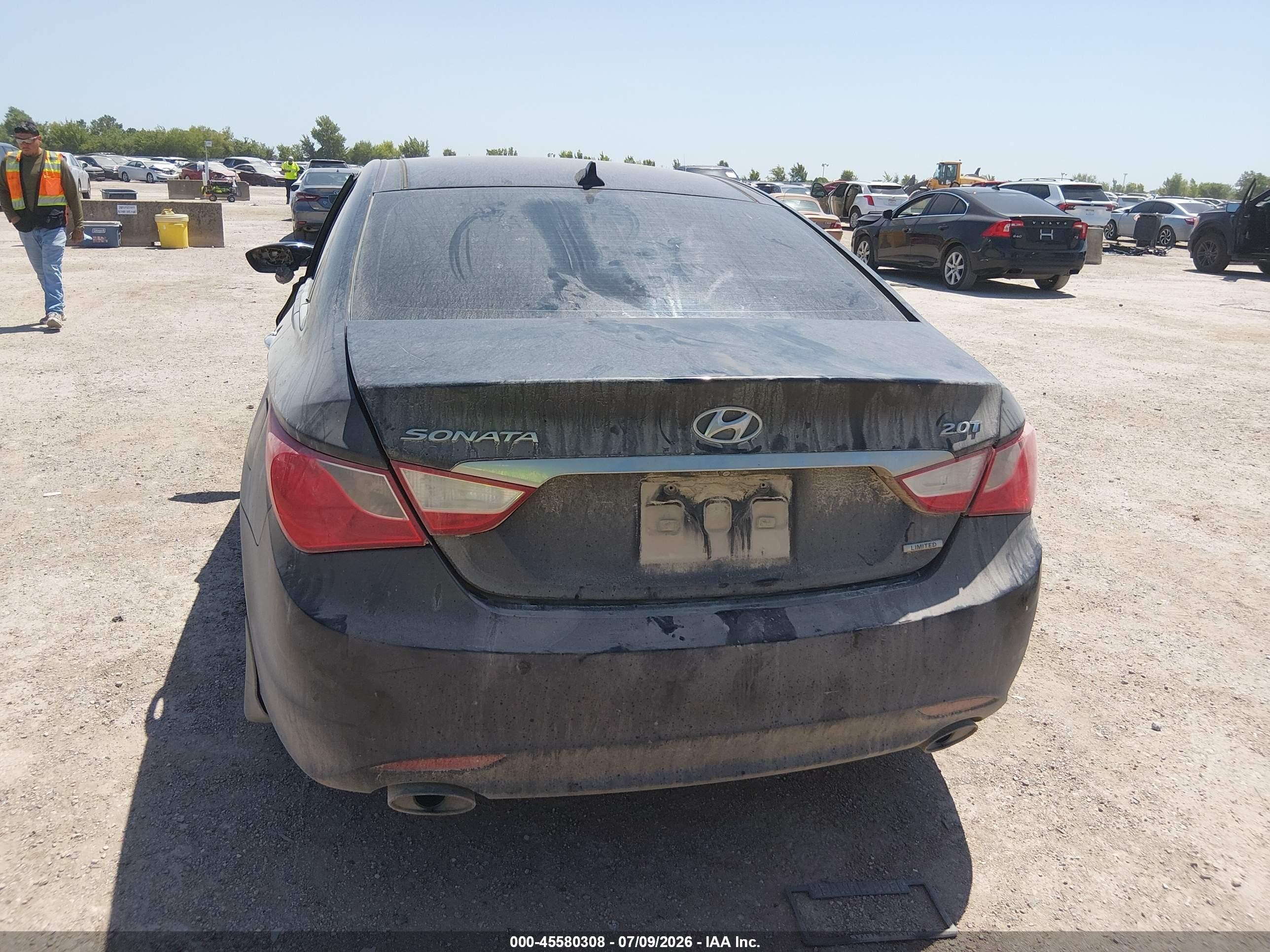 2013 Hyundai Sonata Limited 2.0t Black vin: 5NPEC4ABXDH659099