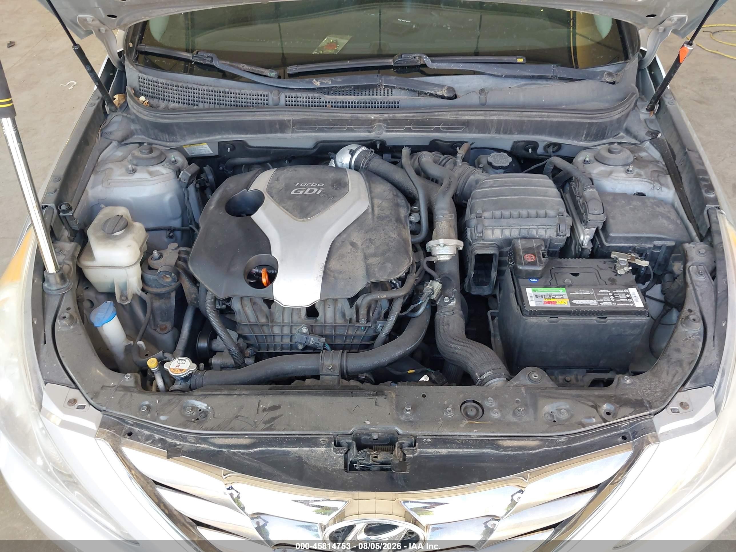 2013 Hyundai Sonata Se 2.0t Silver vin: 5NPEC4ABXDH767075