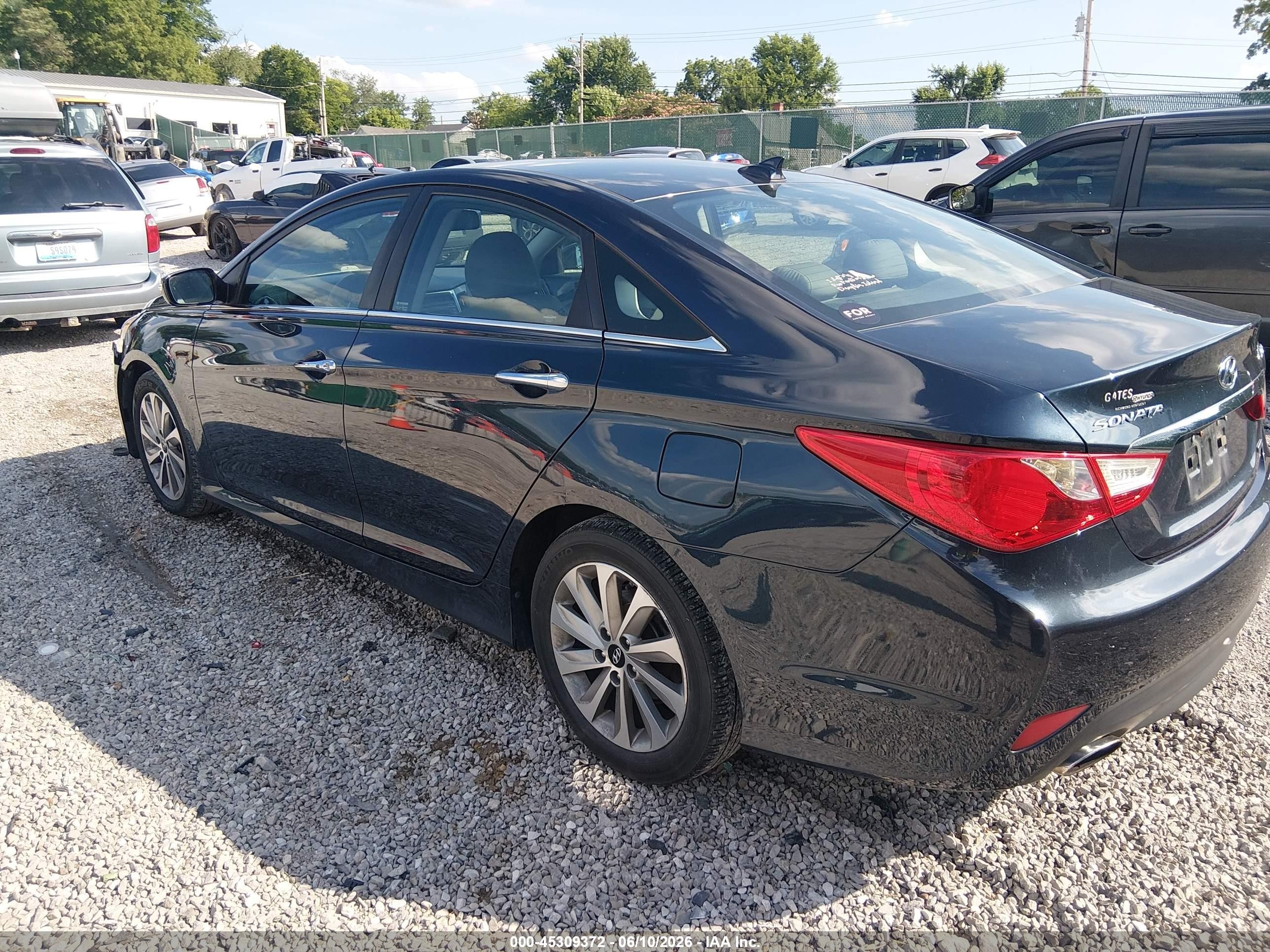 2014 Hyundai Sonata Limited 2.0t Dark Blue vin: 5NPEC4ABXEH909667