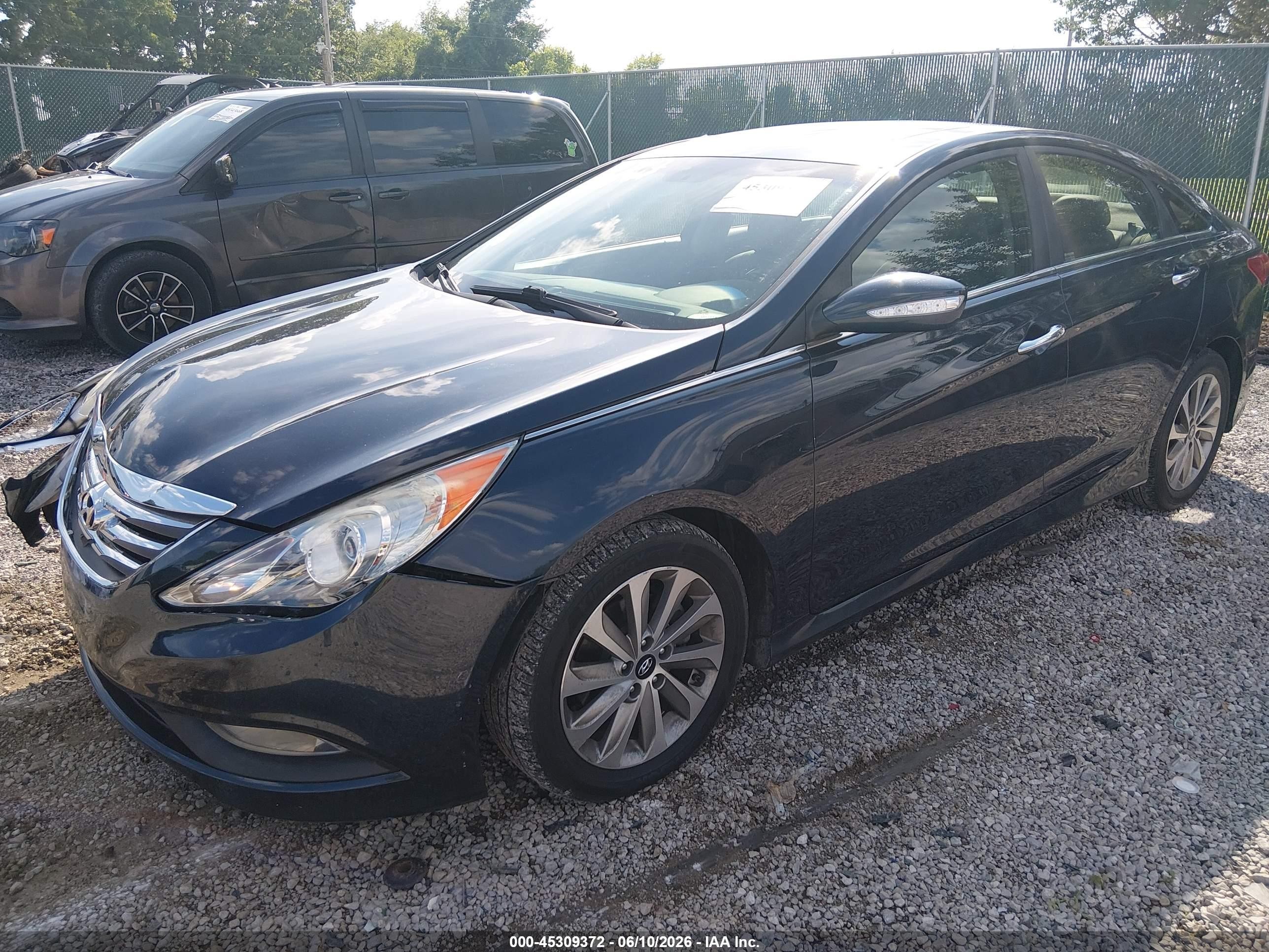 2014 Hyundai Sonata Limited 2.0t Dark Blue vin: 5NPEC4ABXEH909667