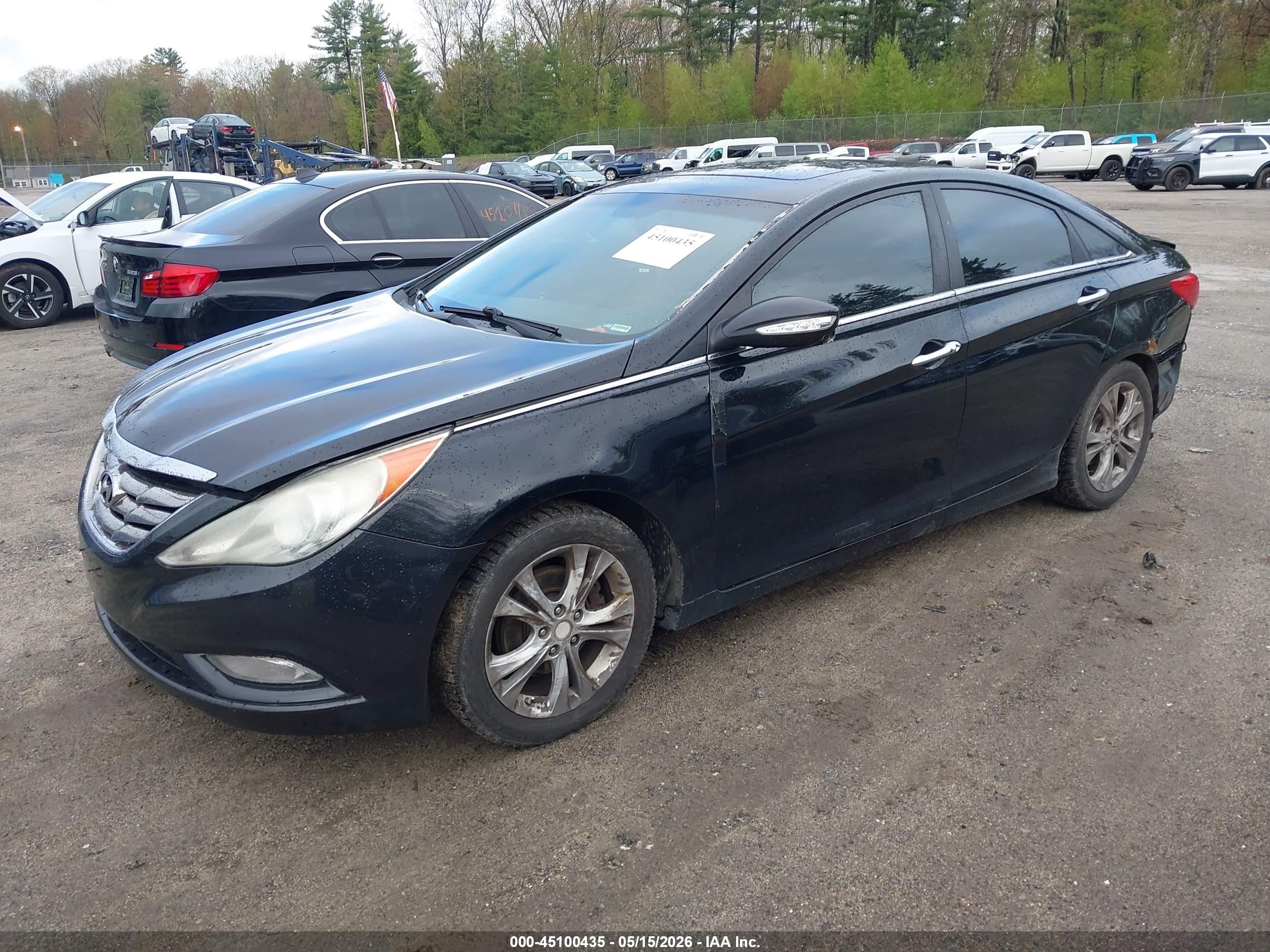 2011 Hyundai Sonata Limited Black vin: 5NPEC4AC0BH000535