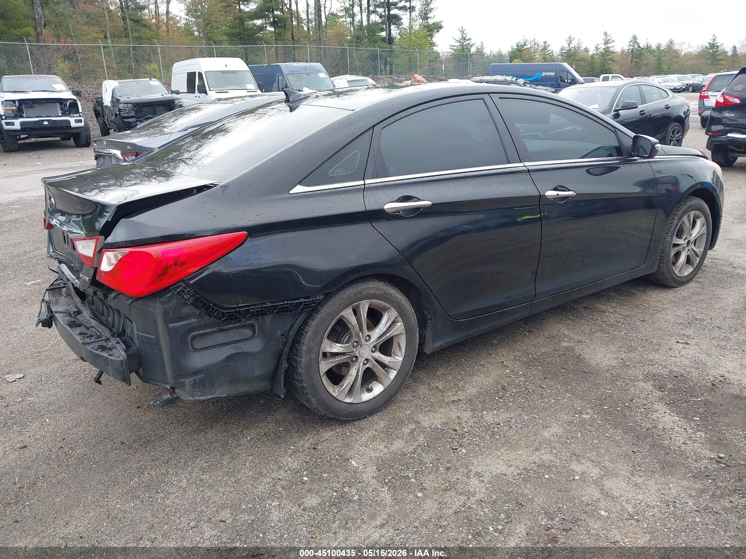 2011 Hyundai Sonata Limited Black vin: 5NPEC4AC0BH000535