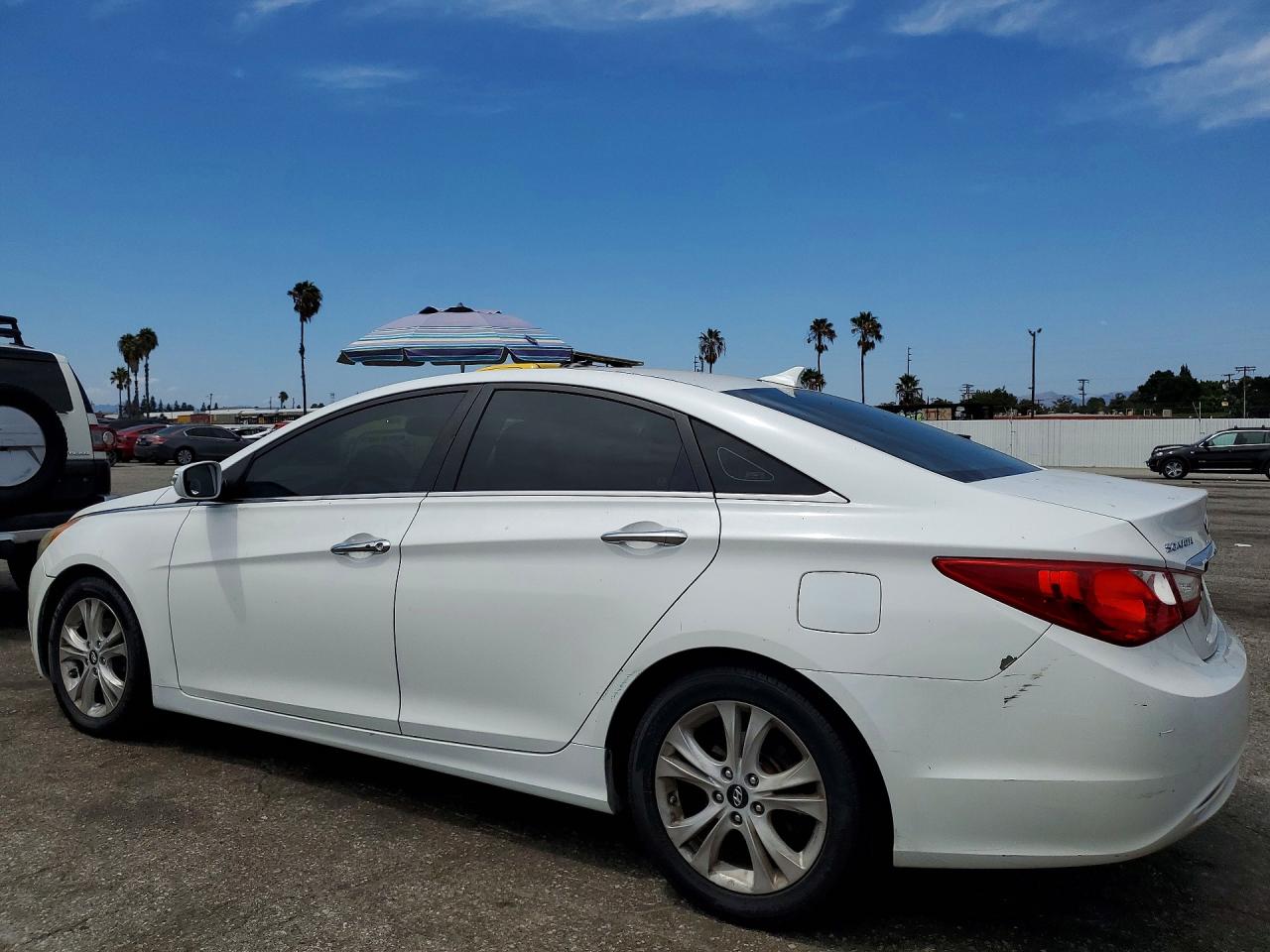 2011 Hyundai Sonata Limited White vin: 5NPEC4AC0BH013513
