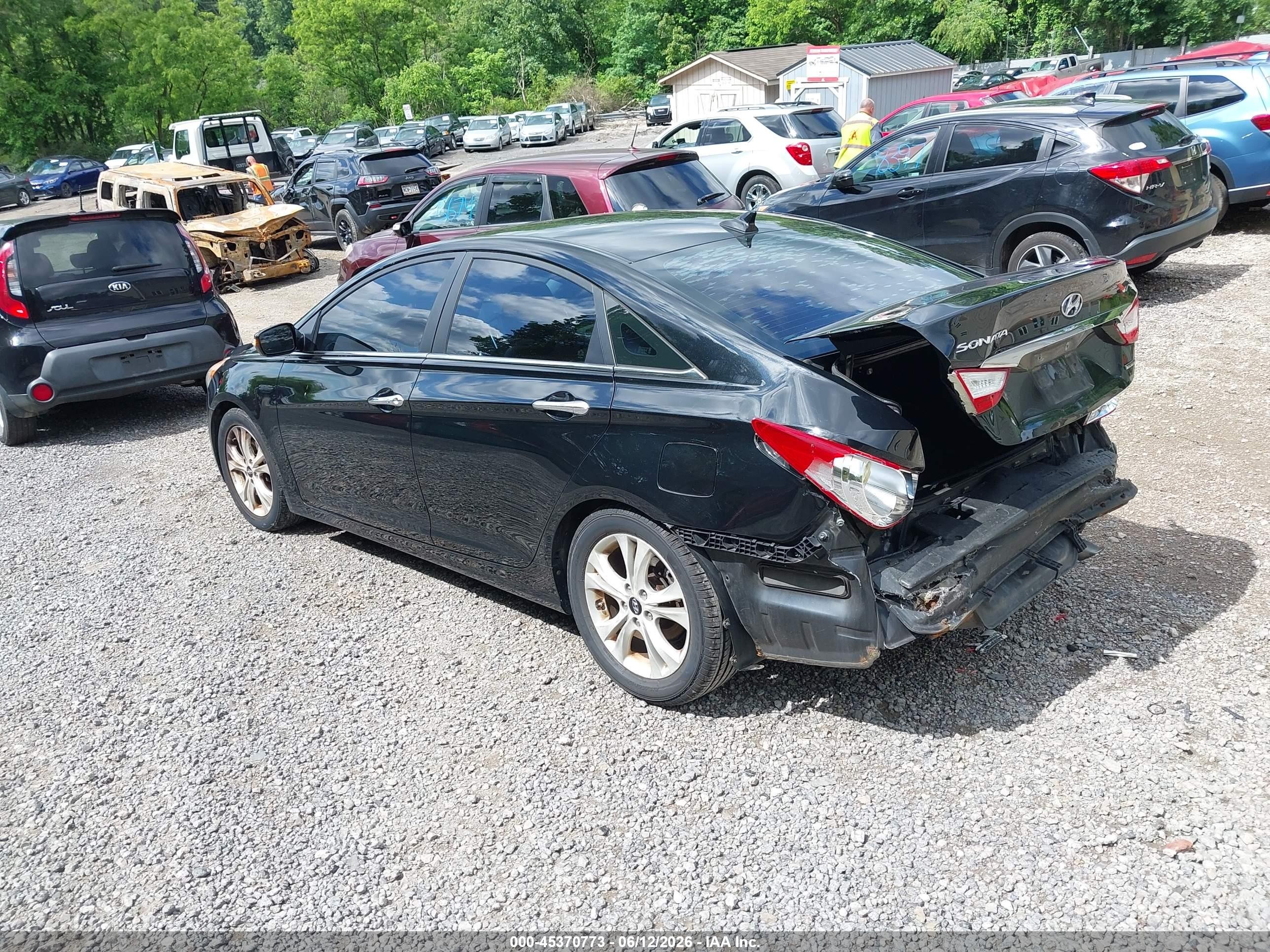 2011 Hyundai Sonata Limited Black vin: 5NPEC4AC0BH033454
