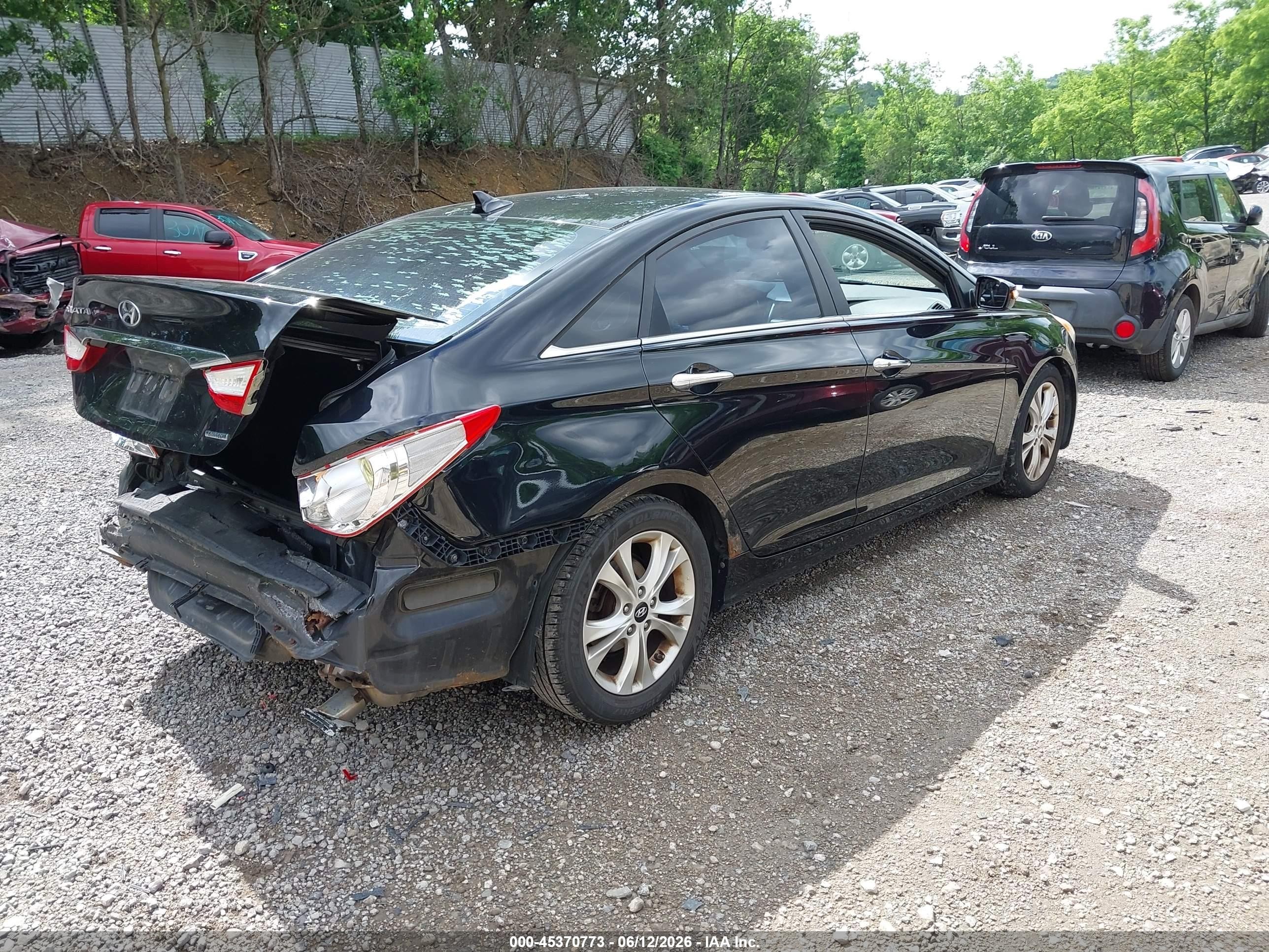 2011 Hyundai Sonata Limited Black vin: 5NPEC4AC0BH033454