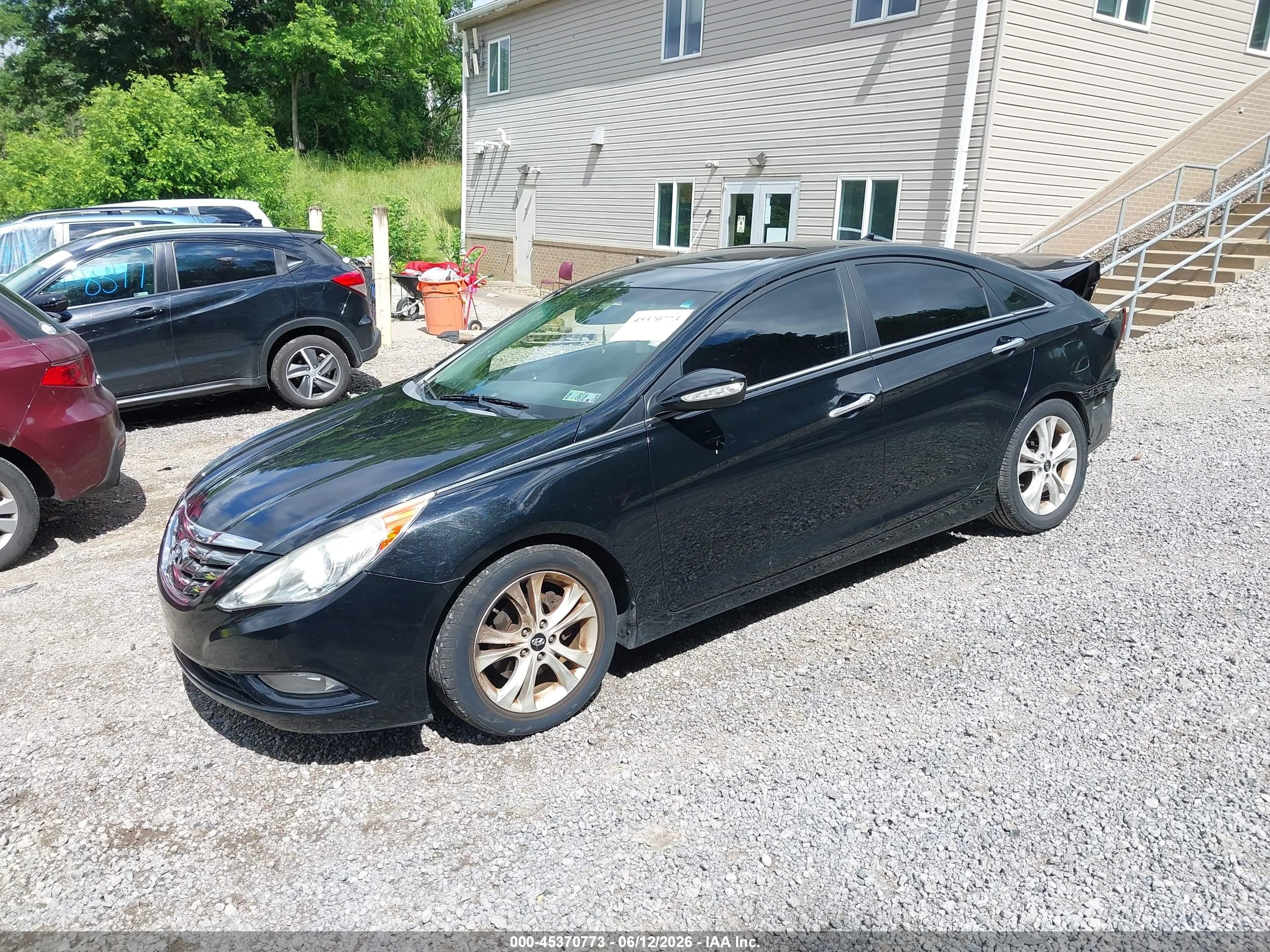 2011 Hyundai Sonata Limited Black vin: 5NPEC4AC0BH033454