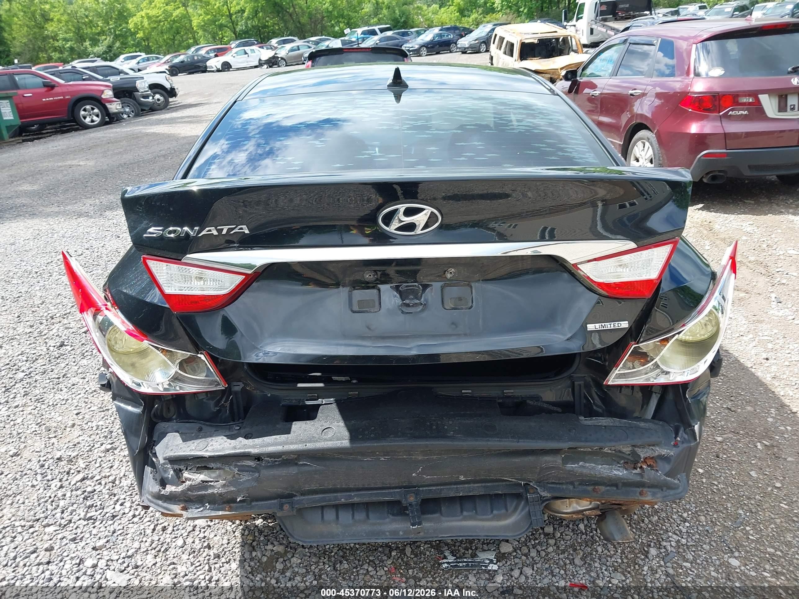 2011 Hyundai Sonata Limited Black vin: 5NPEC4AC0BH033454