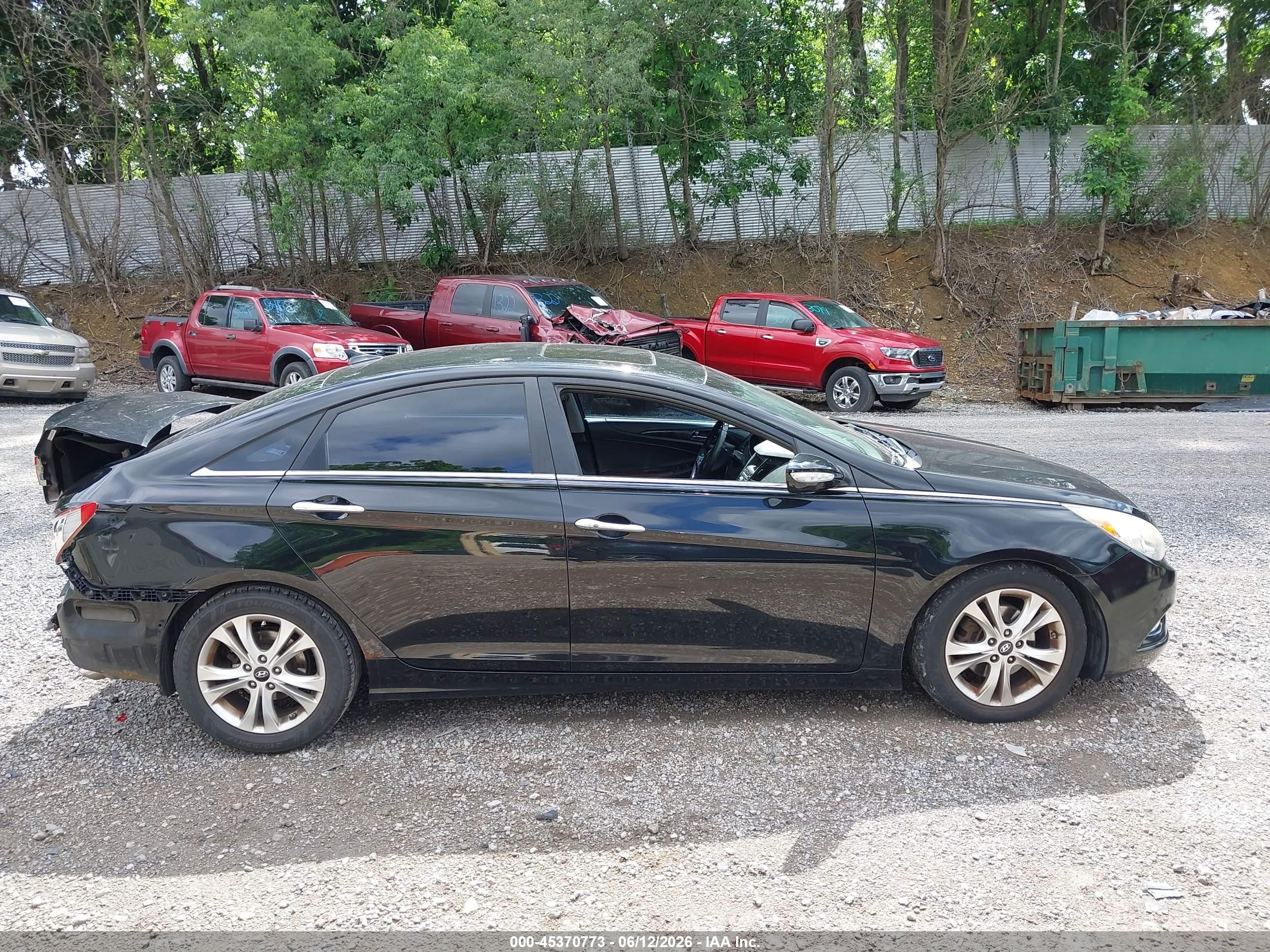 2011 Hyundai Sonata Limited Black vin: 5NPEC4AC0BH033454