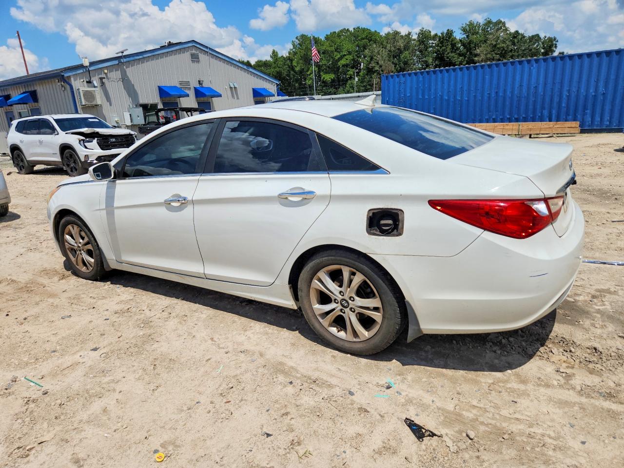 2011 Hyundai Sonata Limited White vin: 5NPEC4AC0BH040825