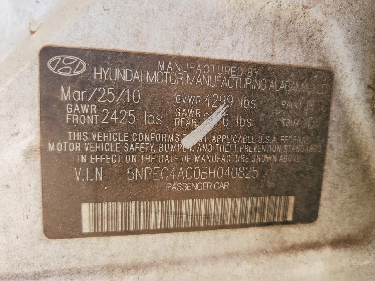 2011 Hyundai Sonata Limited White vin: 5NPEC4AC0BH040825