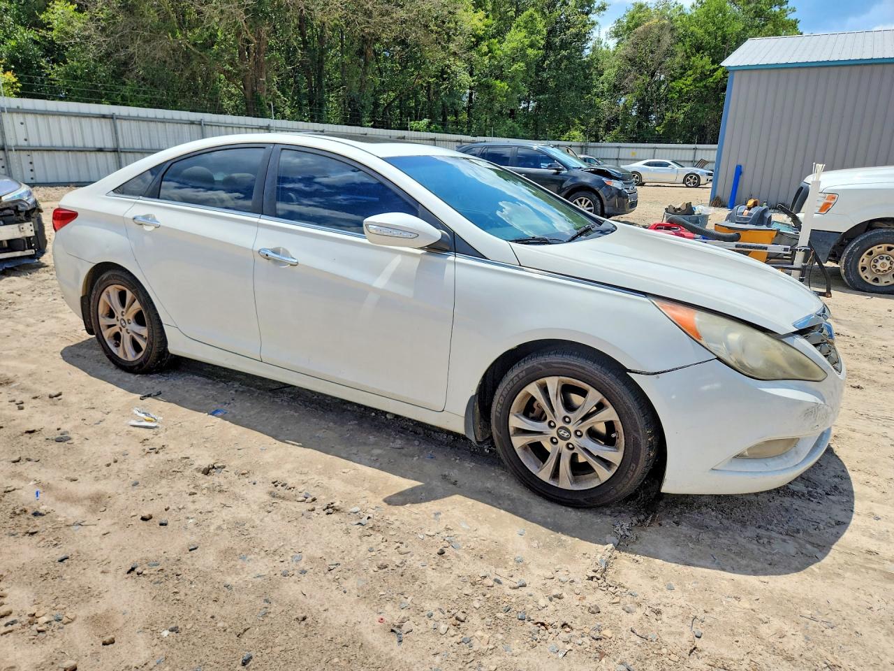 2011 Hyundai Sonata Limited White vin: 5NPEC4AC0BH040825