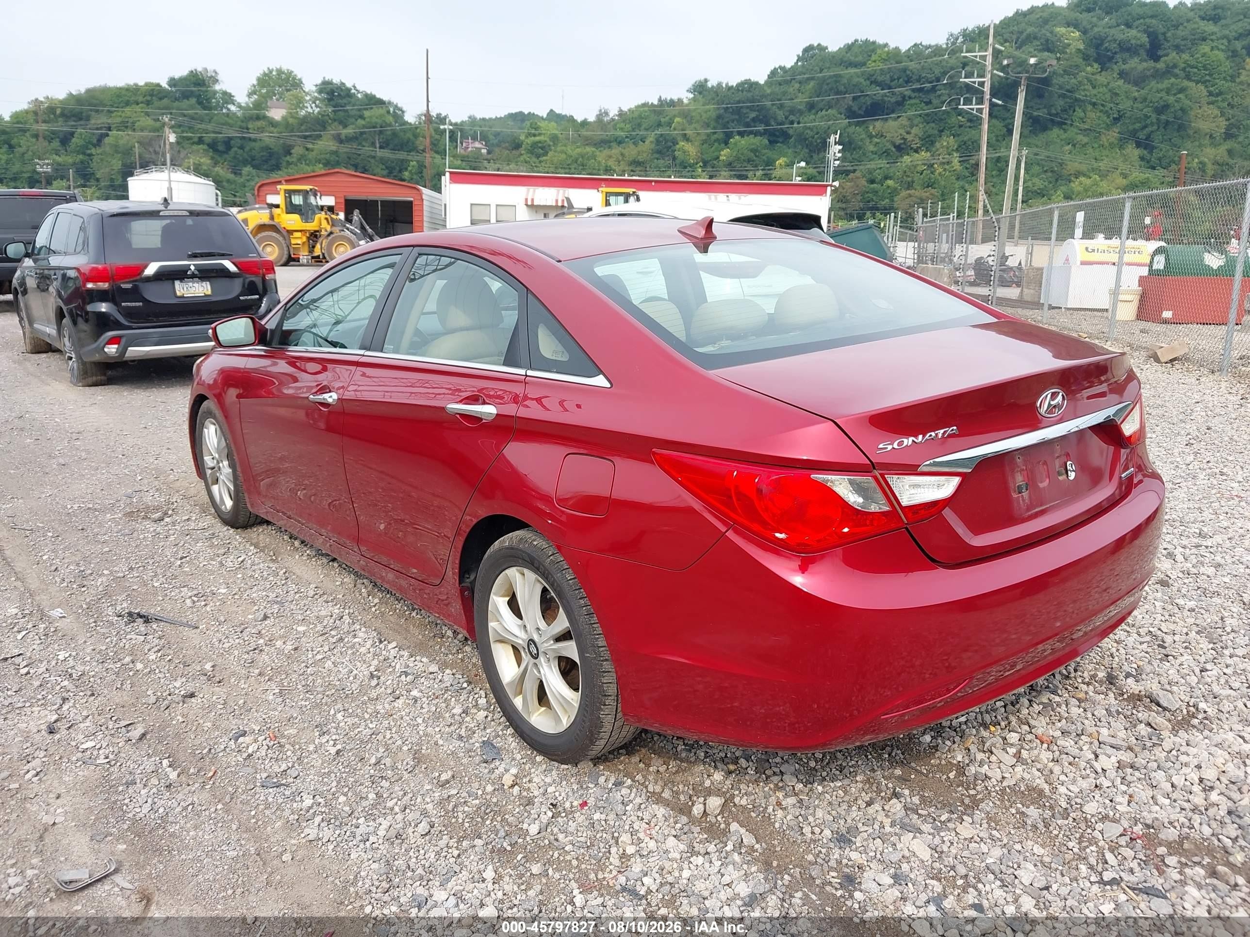 2011 Hyundai Sonata Limited Red vin: 5NPEC4AC0BH045586